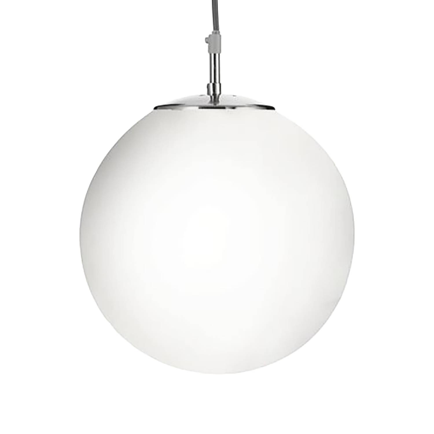 Pendelleuchte Atom Milchglas Stahl Durchmesser: 30 cm