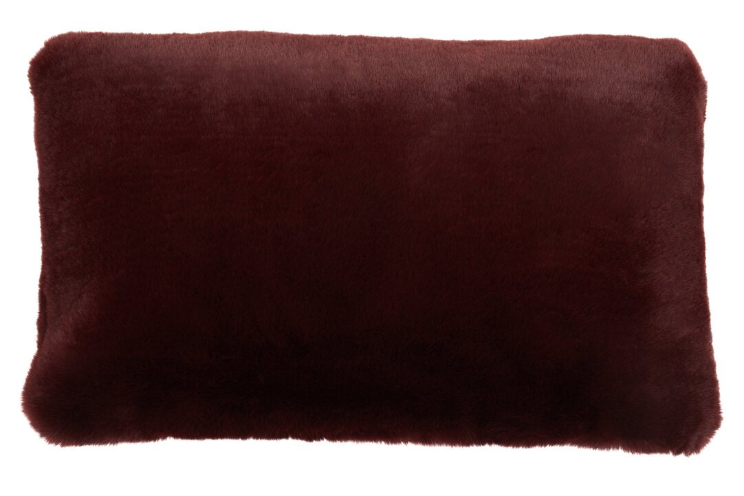 Bosie Lamina Rotwein Quadratisches Kissen

