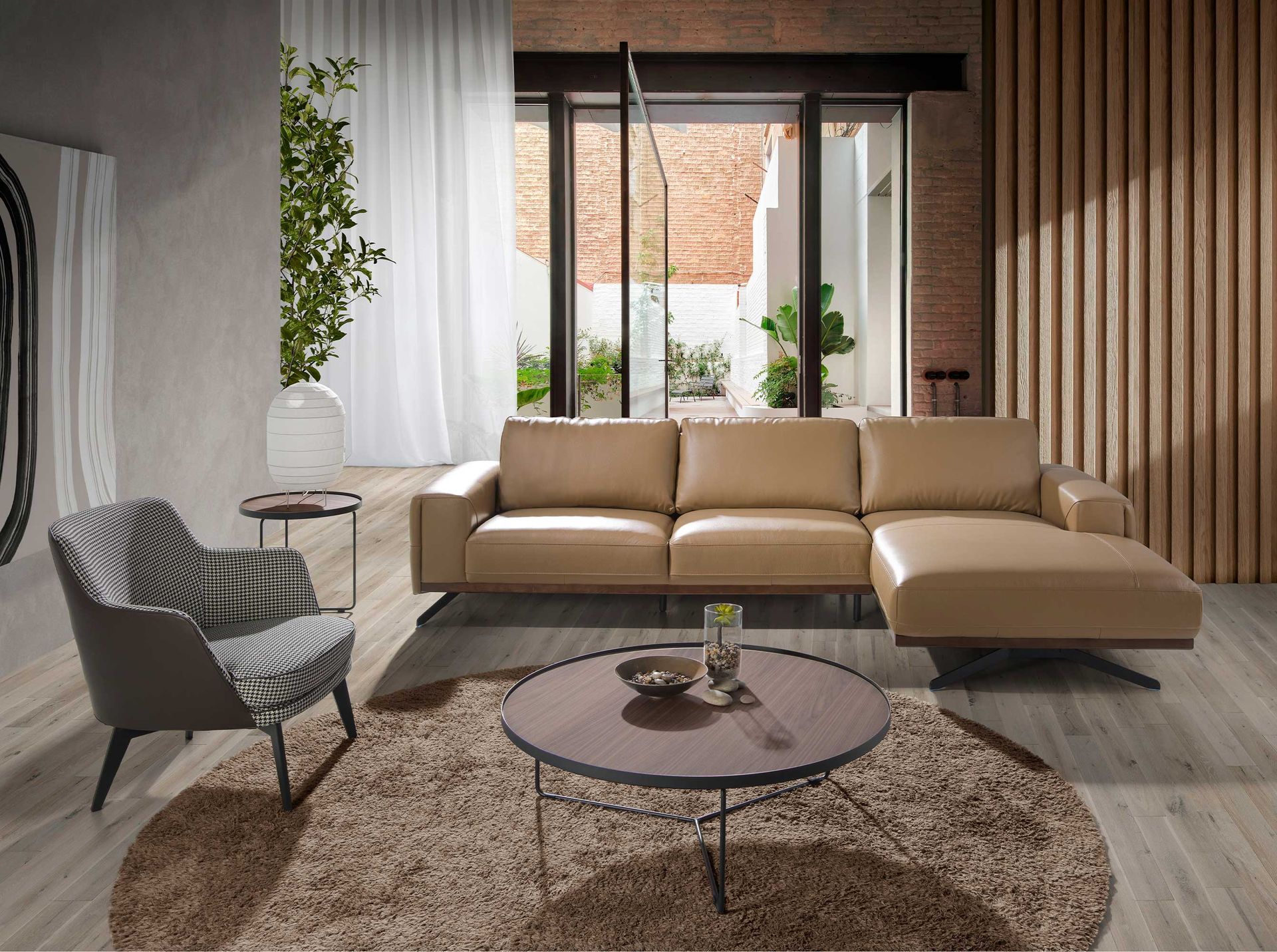 Armchair Faux Leather Brown