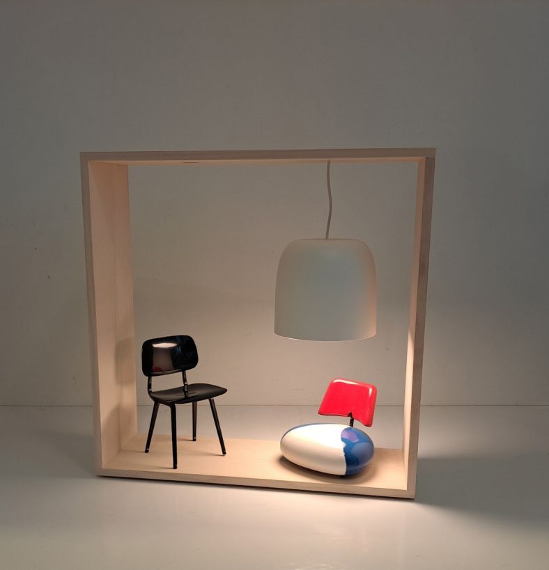 Gaku Wire Table / Wall Lamp
