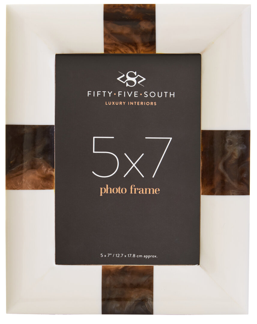 Decio 5 x 7 Inch Photo Frame Cream Brown