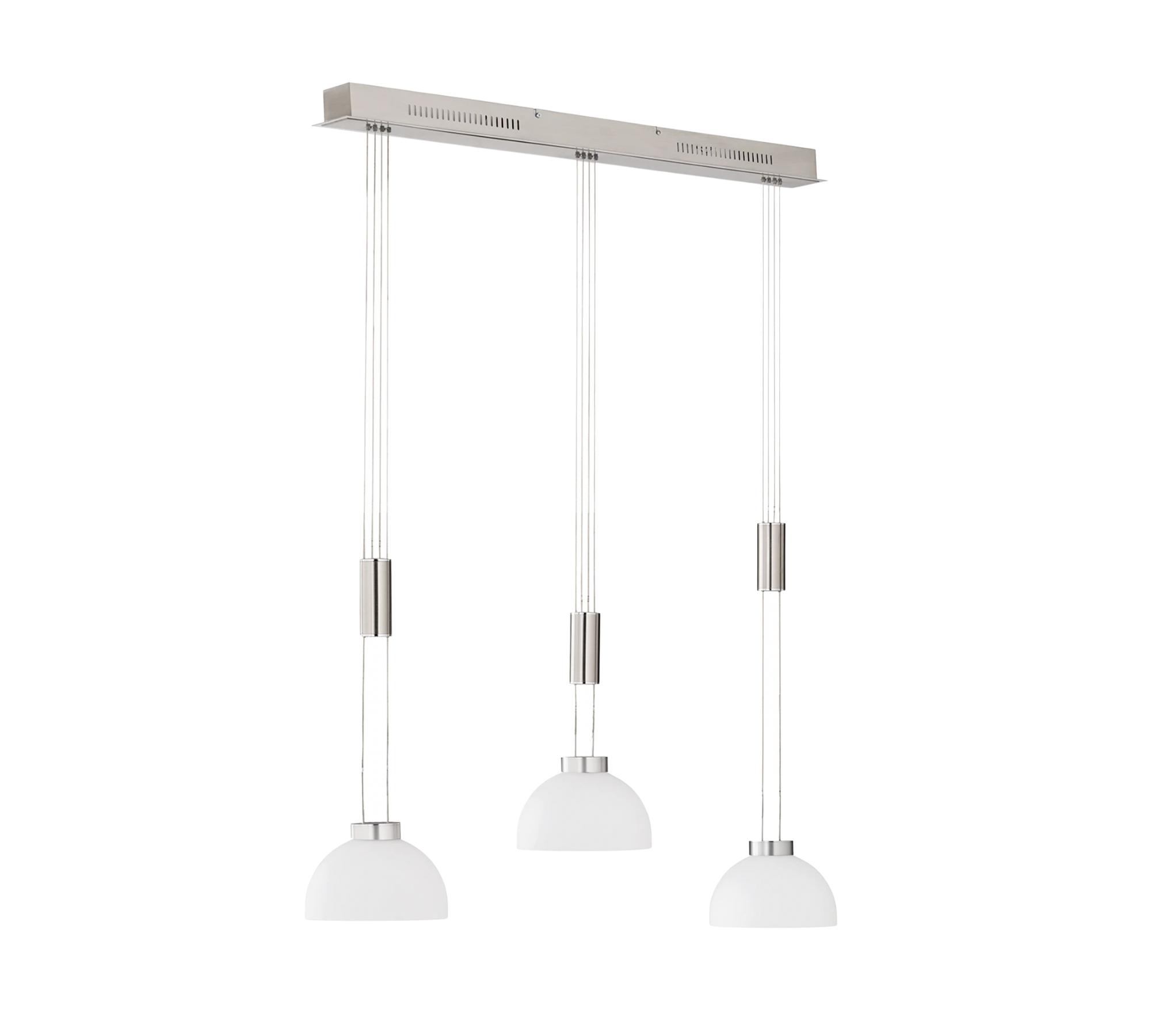 LED-Pendelleuchte 2-flammig Silber