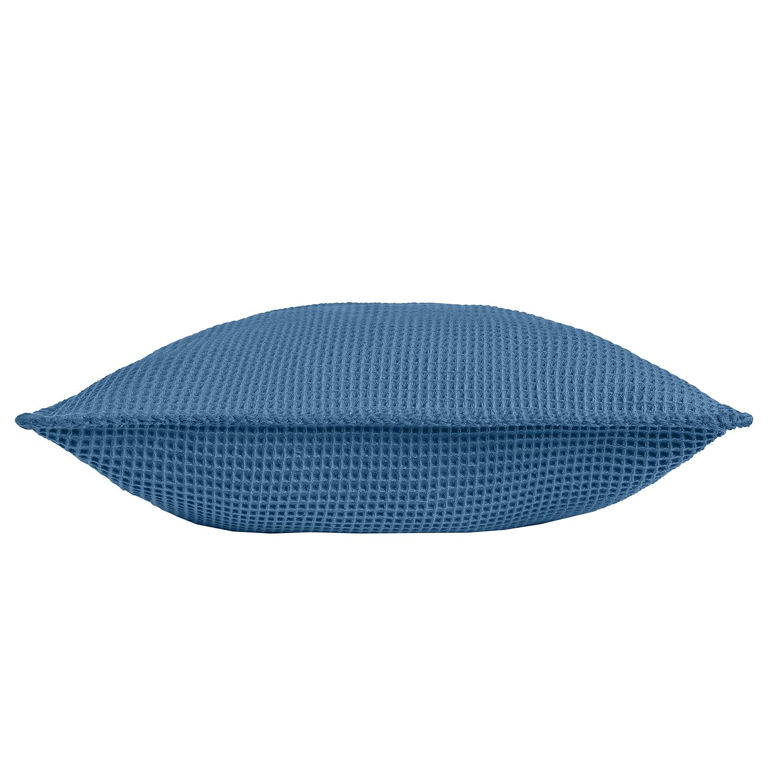 La Diva Maison Kissenbezug Waffelpique Blau 50 x 50 cm