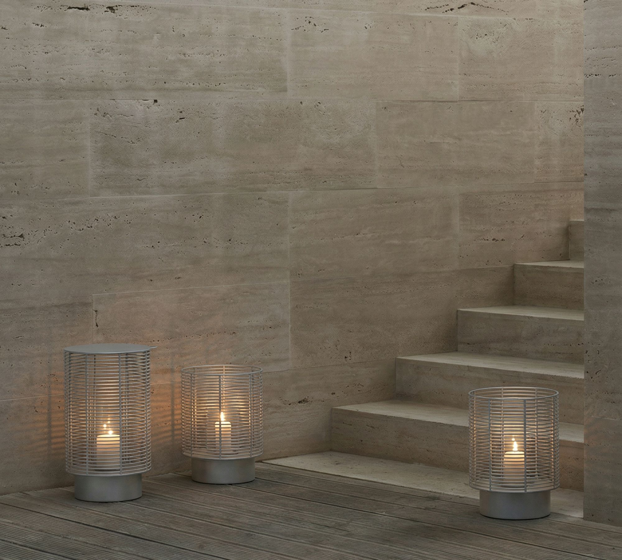 Olea Outdoor Lanterna L Argento 66665