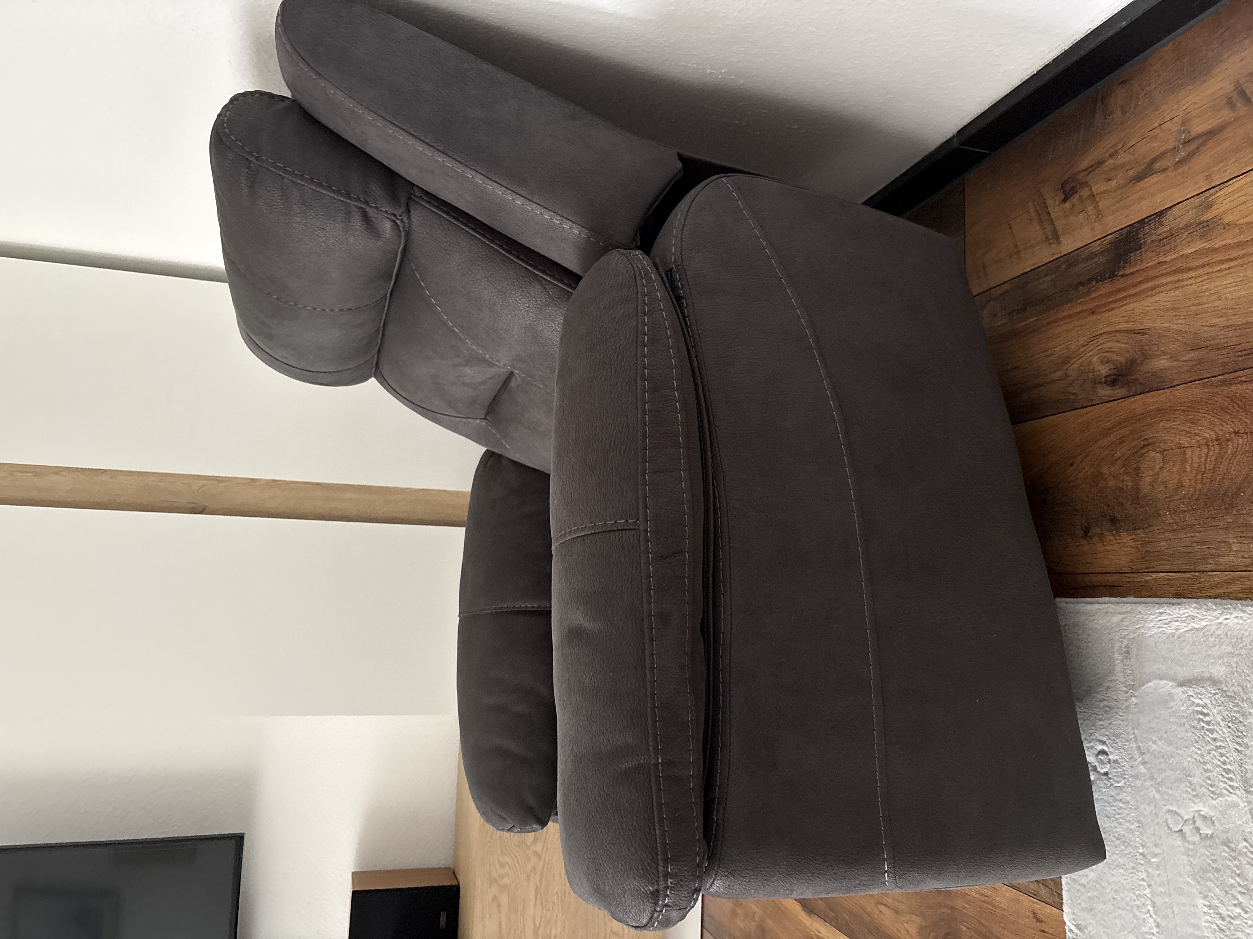 Armchair Reclining Function Grey