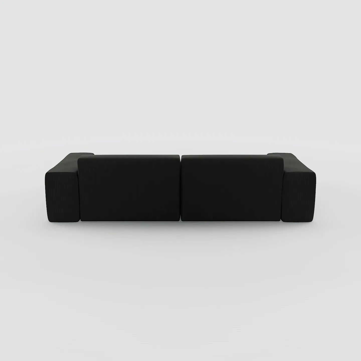 Pyllow Ecksofa Webstoff Anthrazit