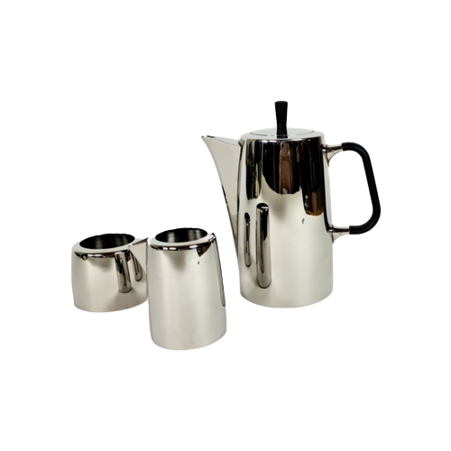 Vintage Kaffee-Set Edelstahl 1990er Jahre