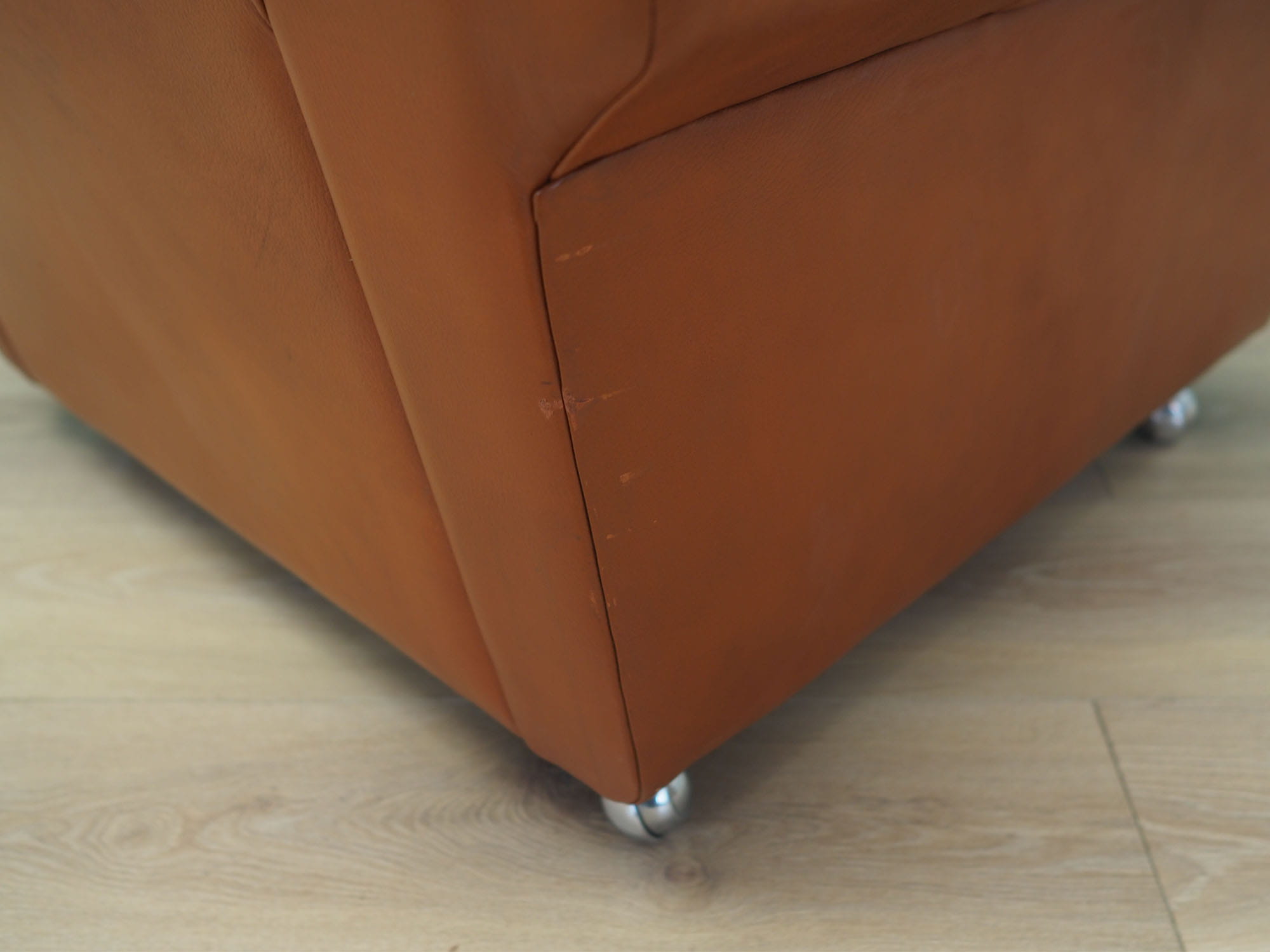 Vintage Sessel Leder Braun 1960er Jahre