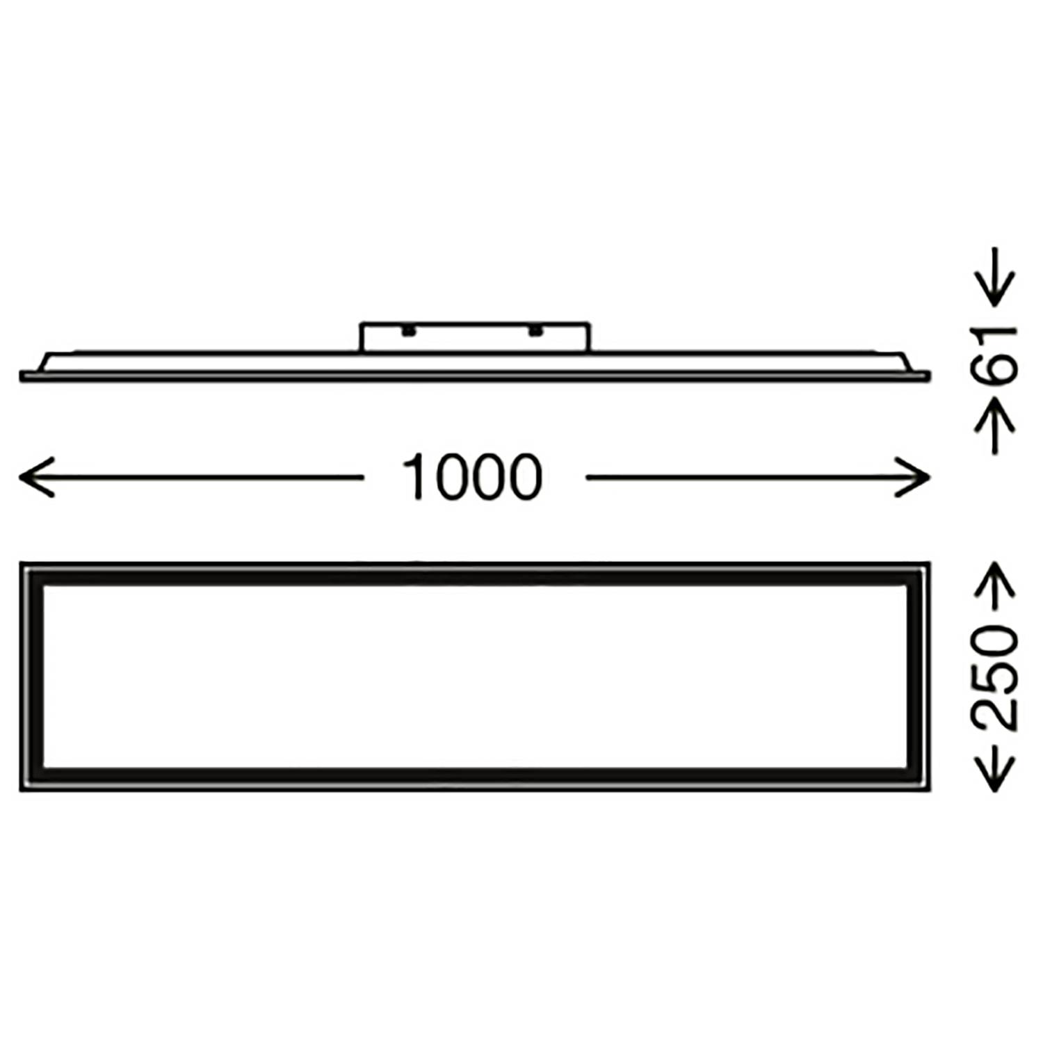 LED Ceiling Light Piatto 1-Light Polycarbonate Iron