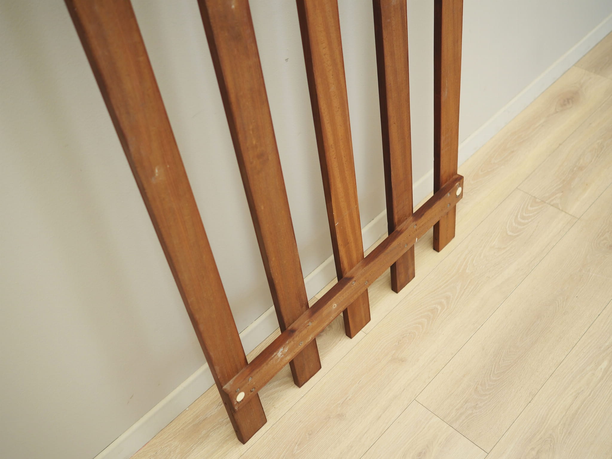 Teak wall coat rack 1970s