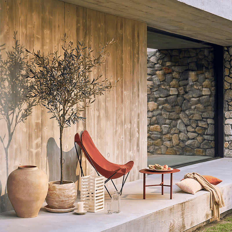 Tiago Outdoor-Tisch Cortenstahl Ø 70 cm