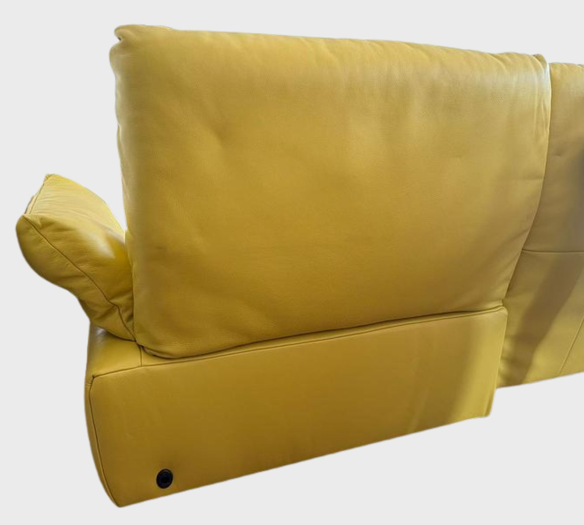 Easy Sofa 2,5-Sitzer Leder Senfgelb