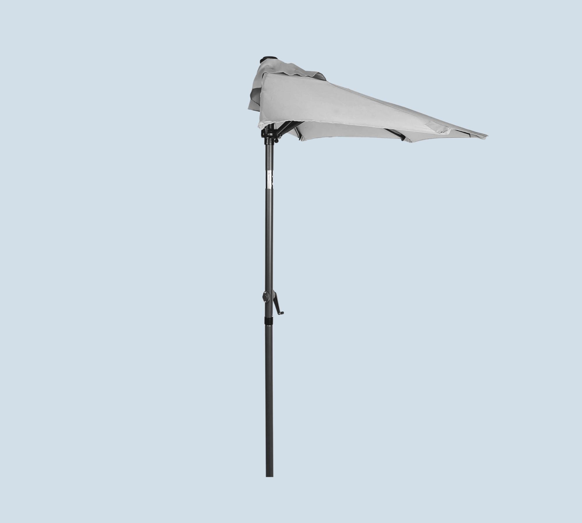 Sonnenschirm Aluminium Grau