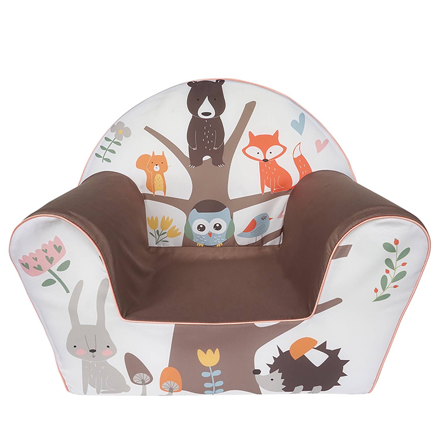 Kindersessel Forest Braun Baumwollstoff 34 x 42 x 51 cm