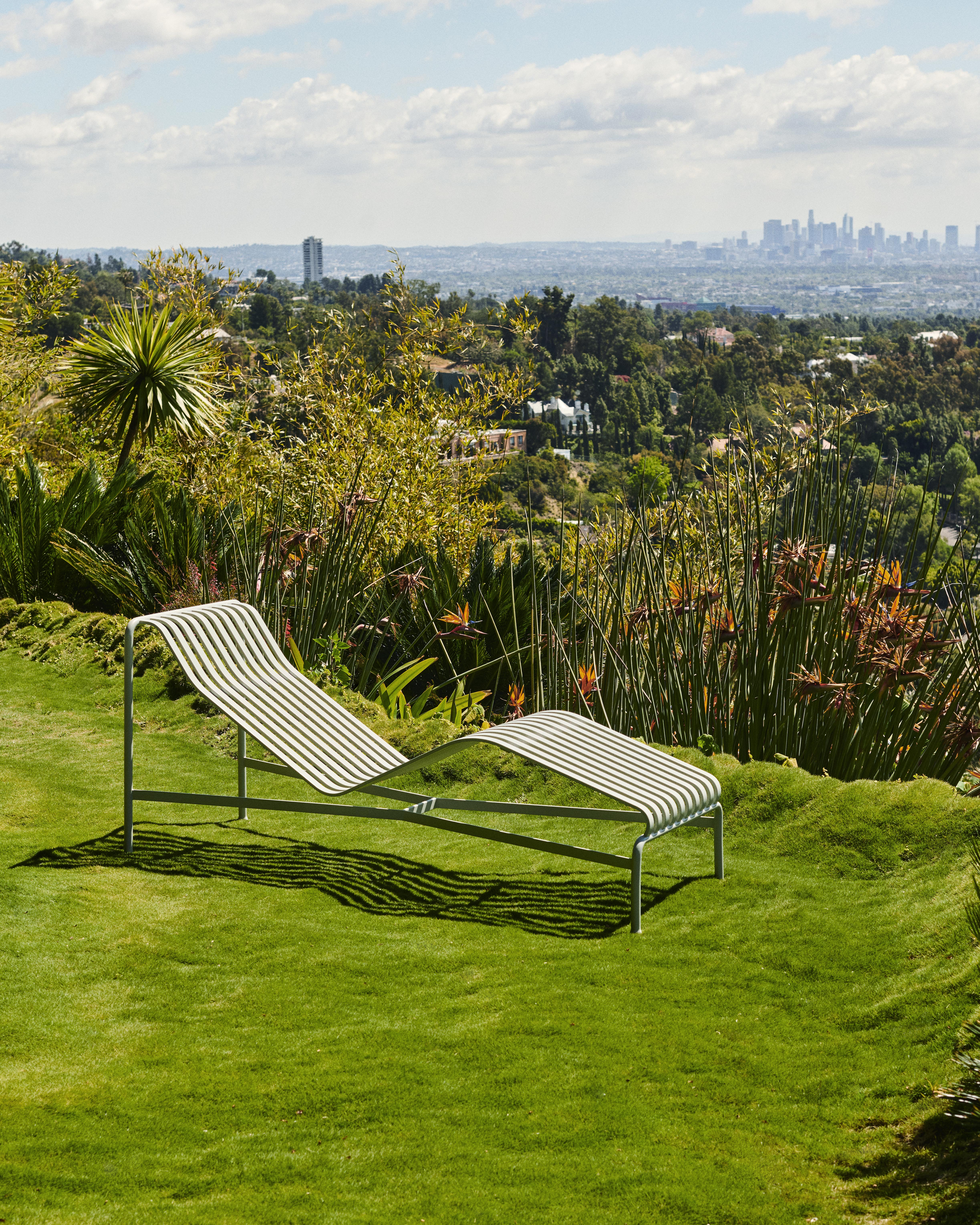 Palissade Chaise Longue Grau