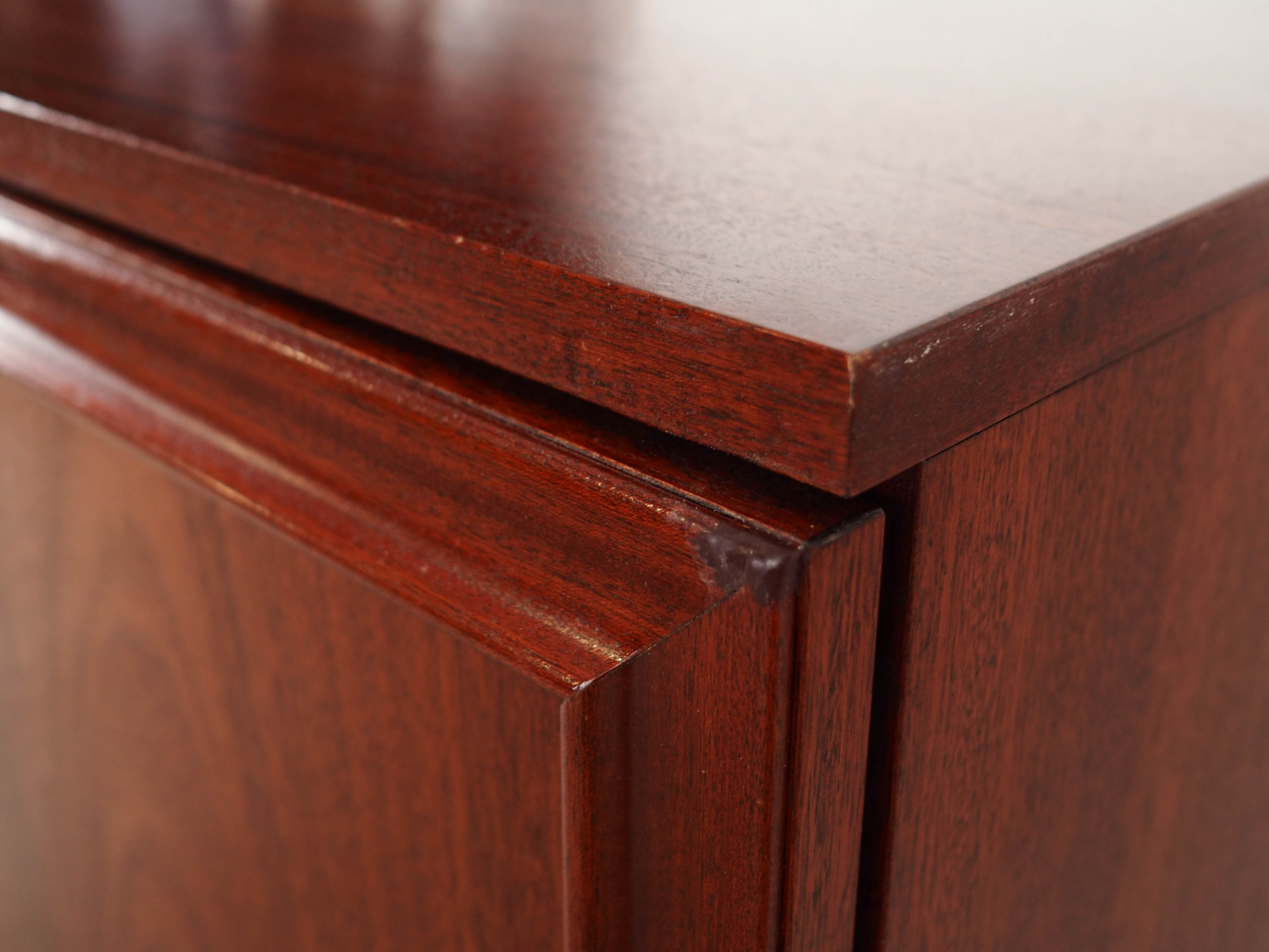 Mahogany cabinet 1980s