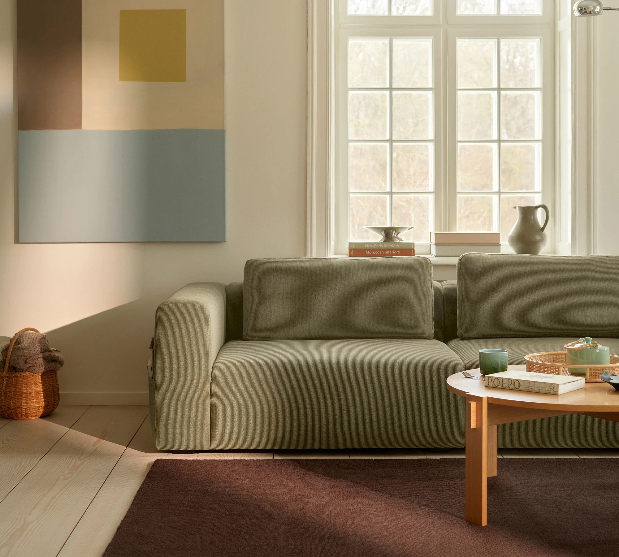 Riley Sofa 3-Sitzer Free Sage