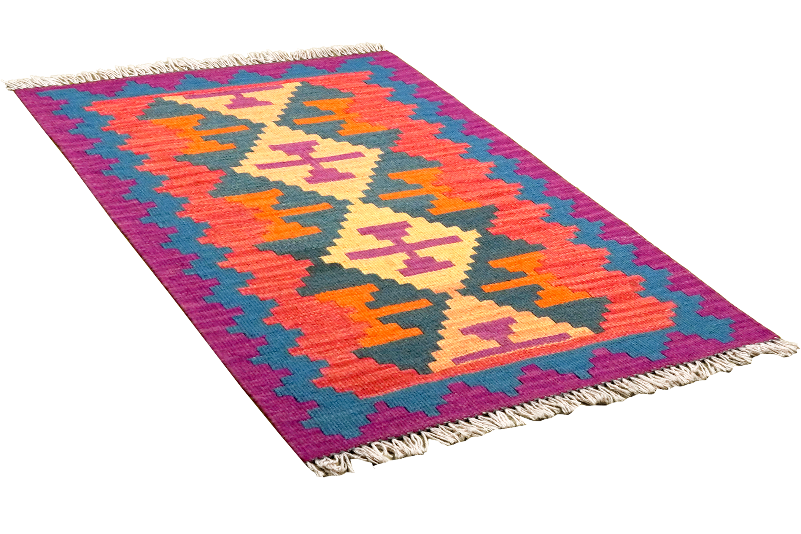 Kilim Gashgai Teppich Mehrfarbig