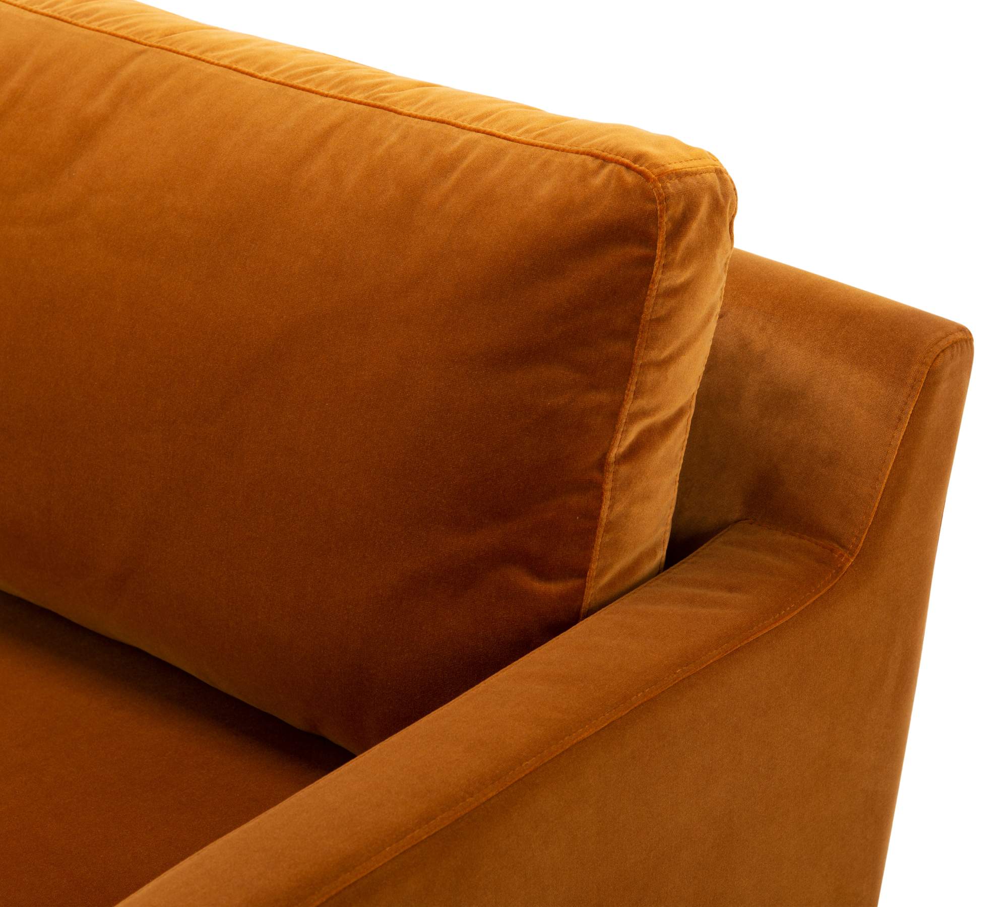 Astha Sofa 3-Sitzer Velours Matt Amber 