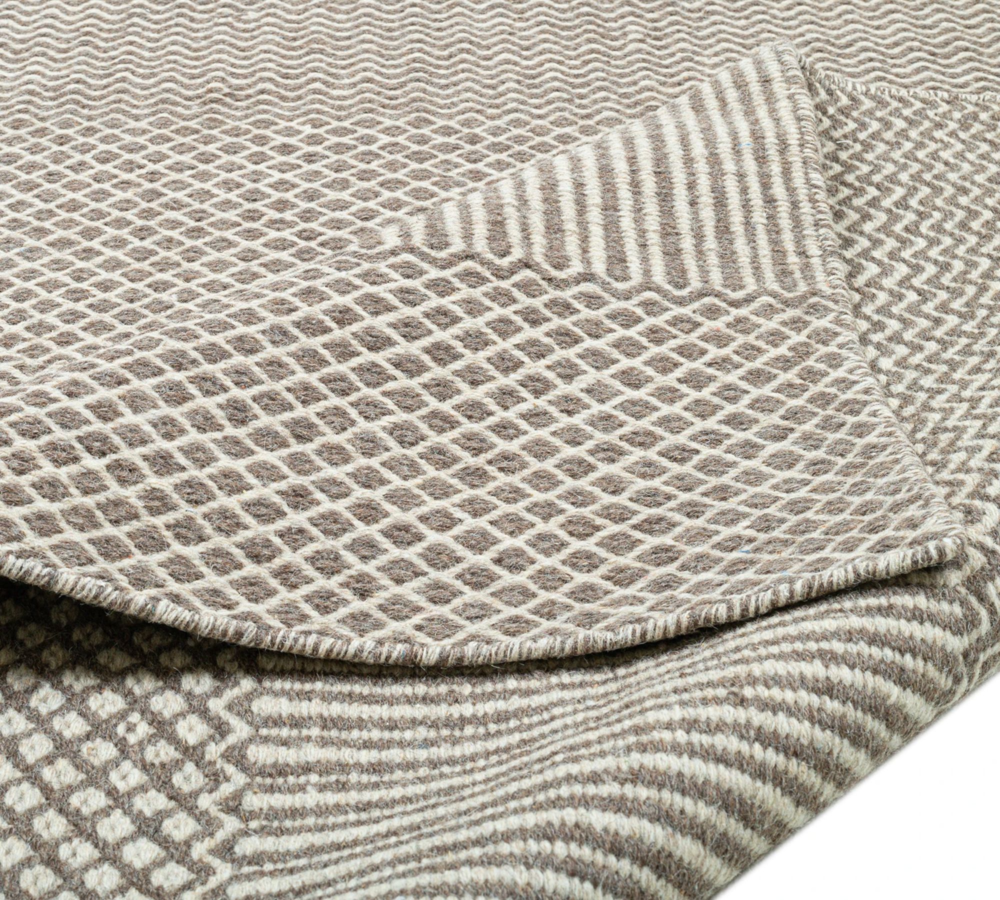 Wollteppich Schurwolle Natur 130 cm x 190 cm