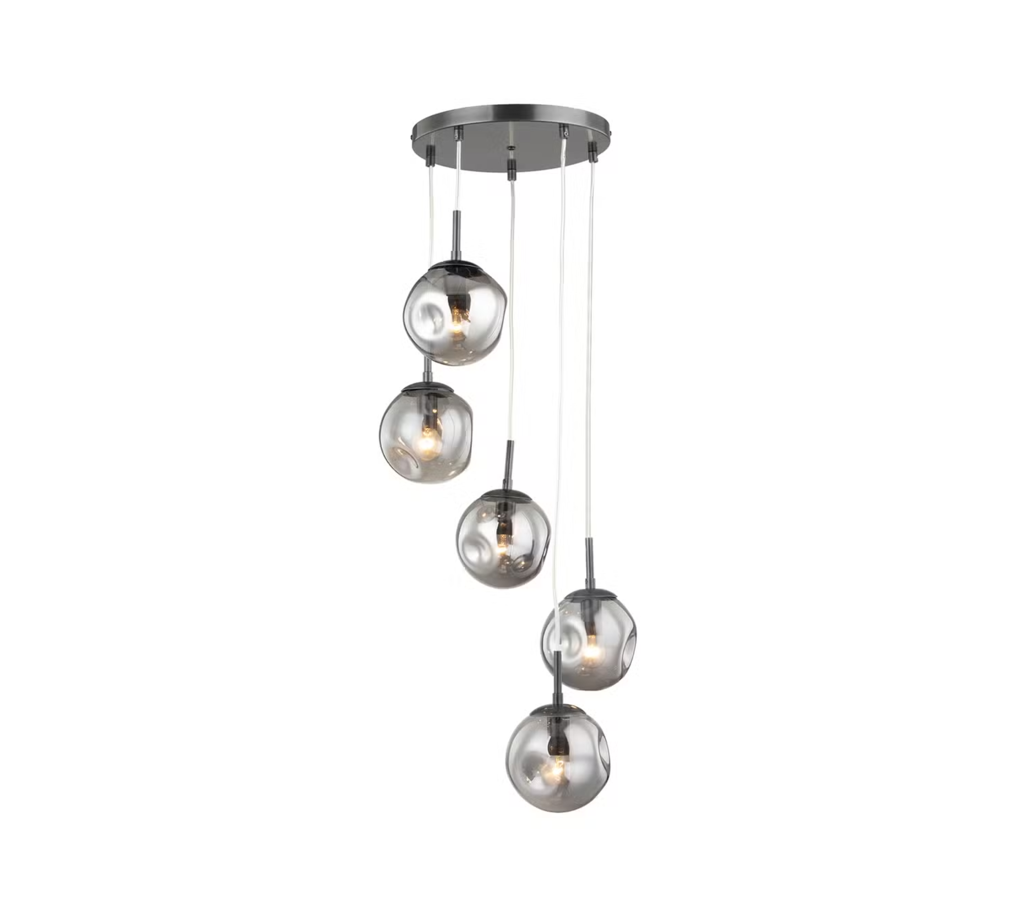 Pendant lamp 1-light Linen Iron