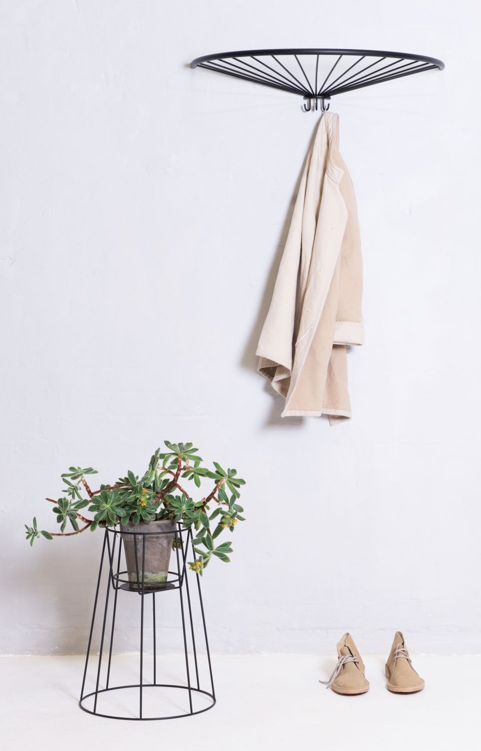 Pinna Garderobe Wandmontage Blau