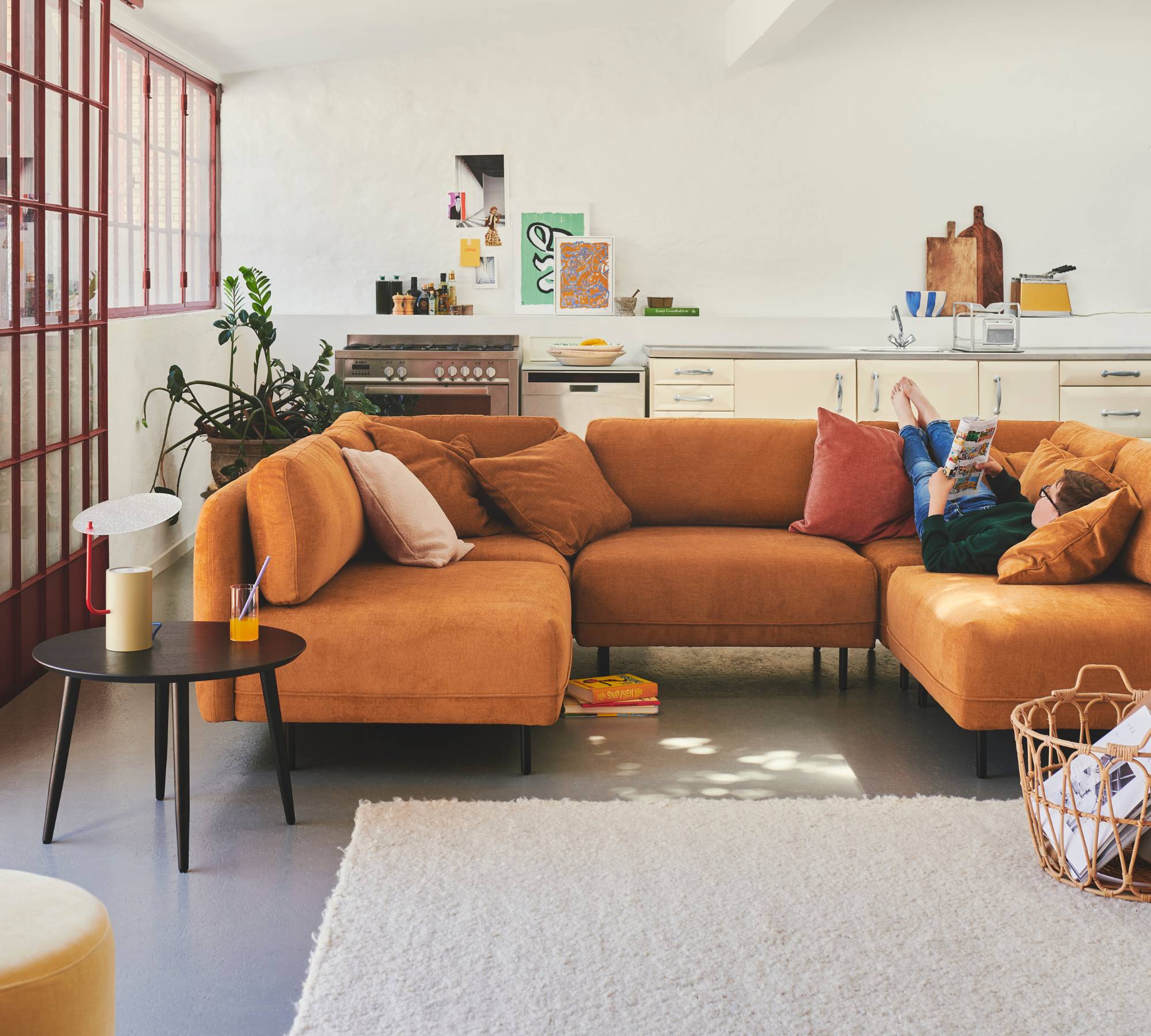 Ellis 1-Seater Sofa Module Danny Amber