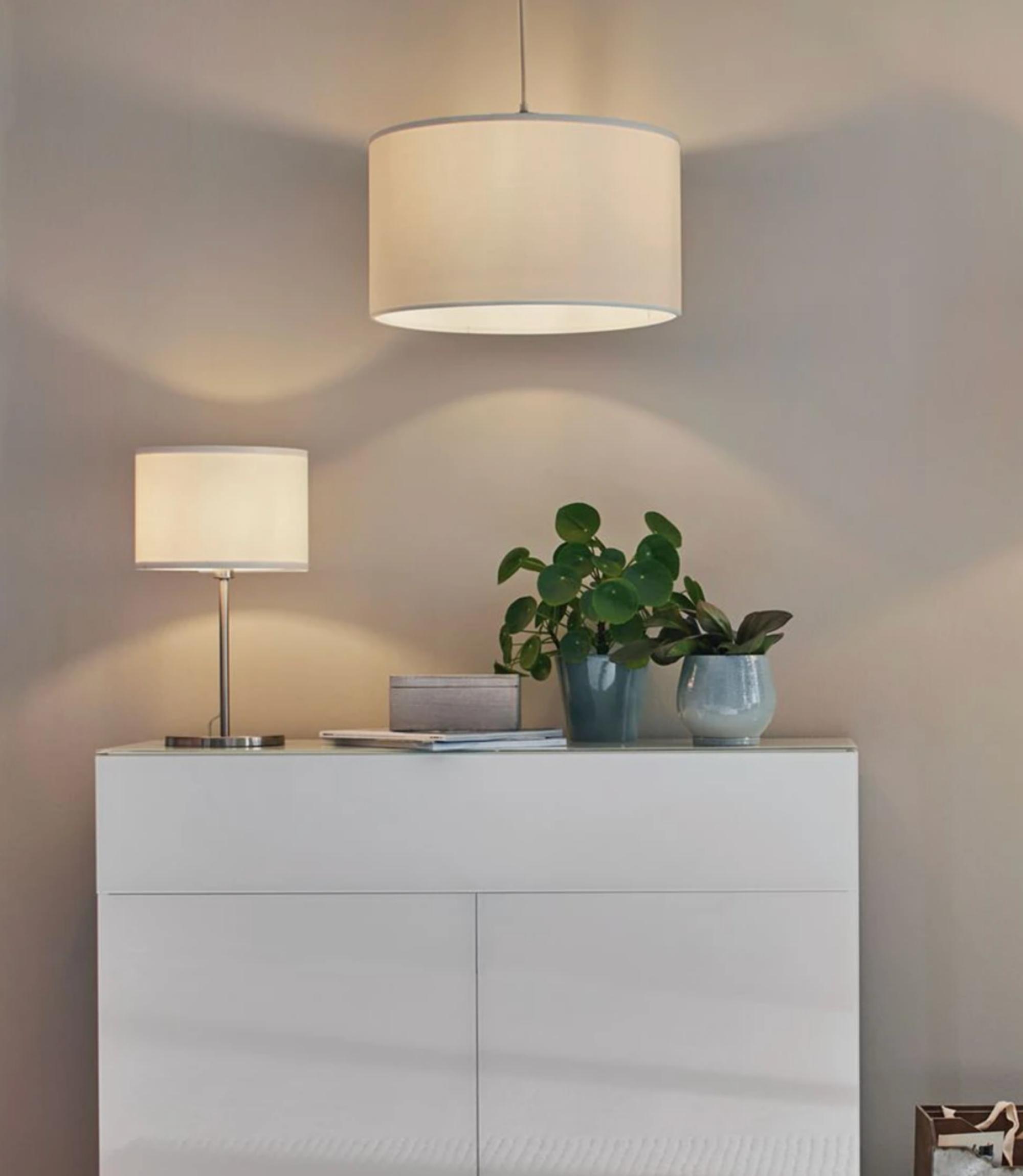 Table lamp Tessa mixed fabric / iron 1-light