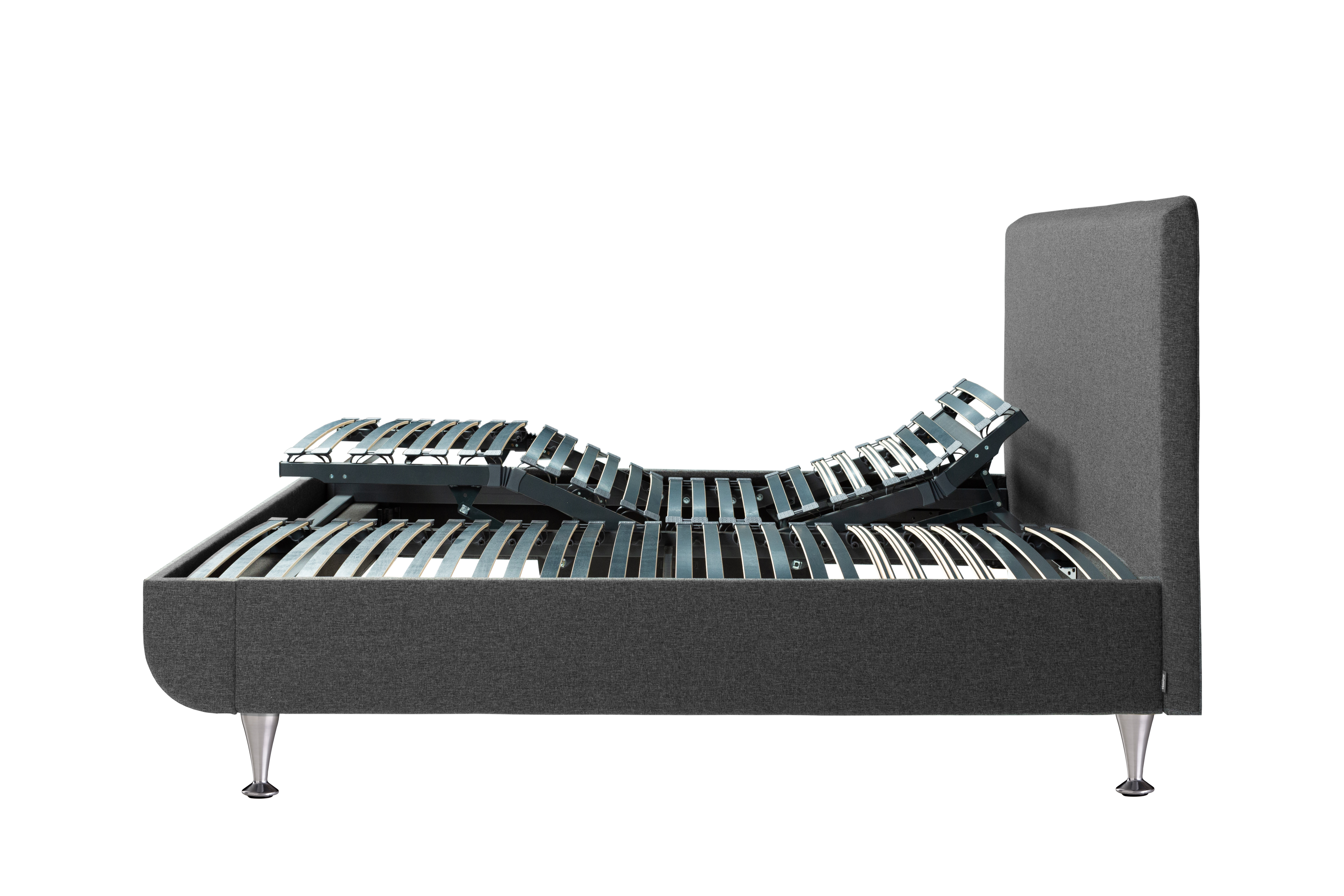 Arc™ Form Bett mit verstellbaren Rahmen Grau 180 x 200