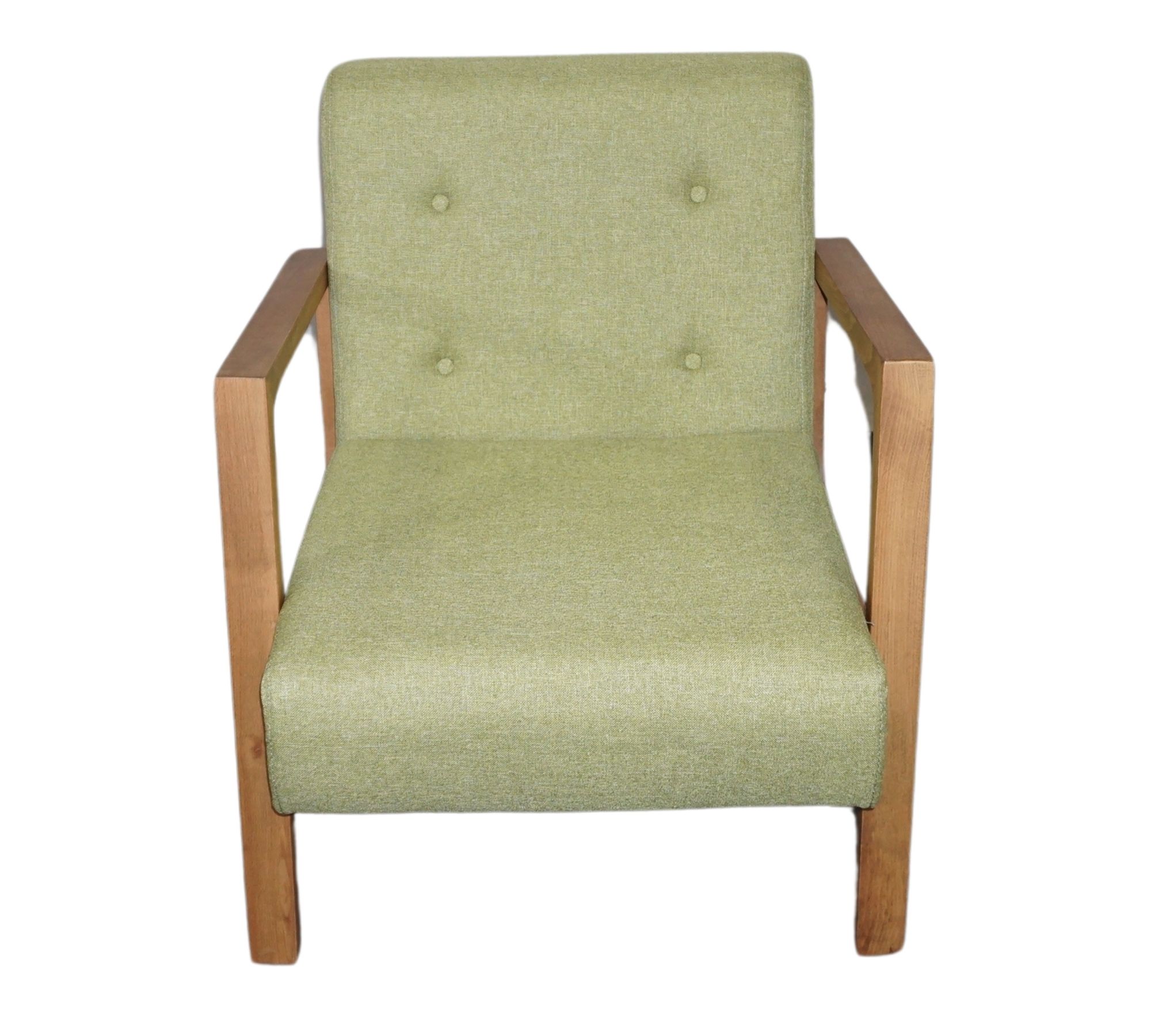 Kemer Sessel Holzfurnier Grün