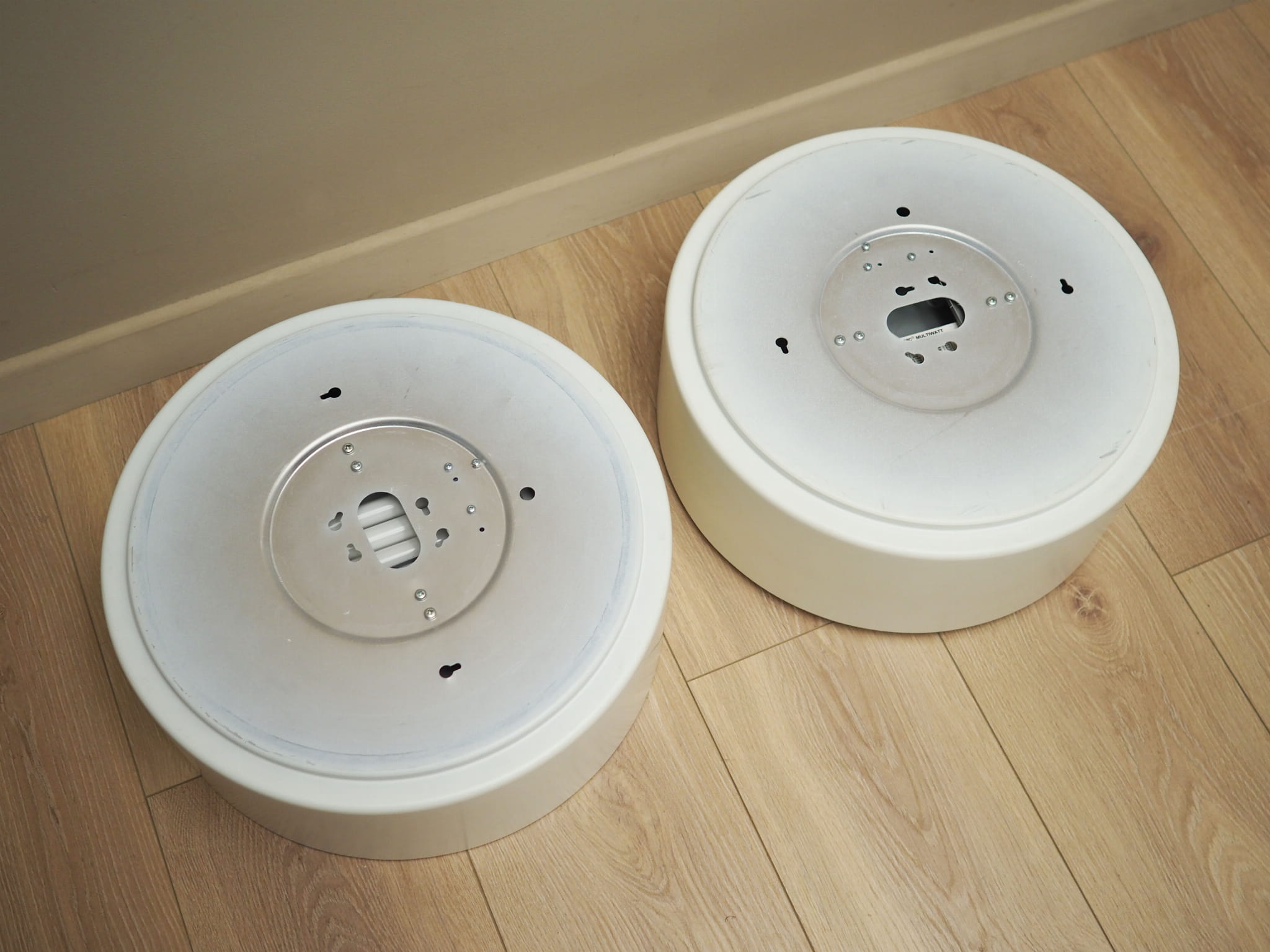 2x Wall lamp metal 1990s