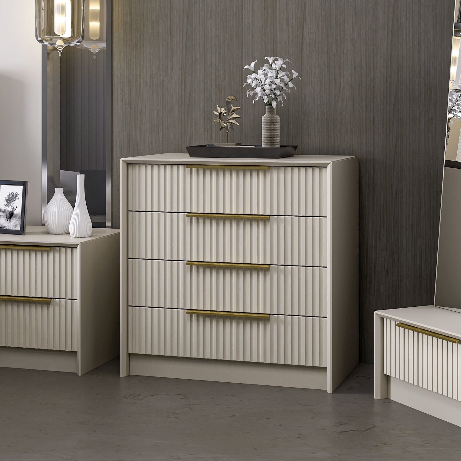 Kale Luxe 7939 Kommode Grau