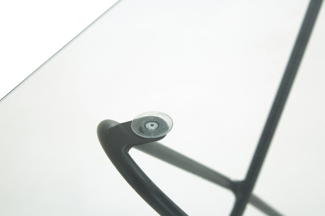 Papillon Butterfly table iron glass black