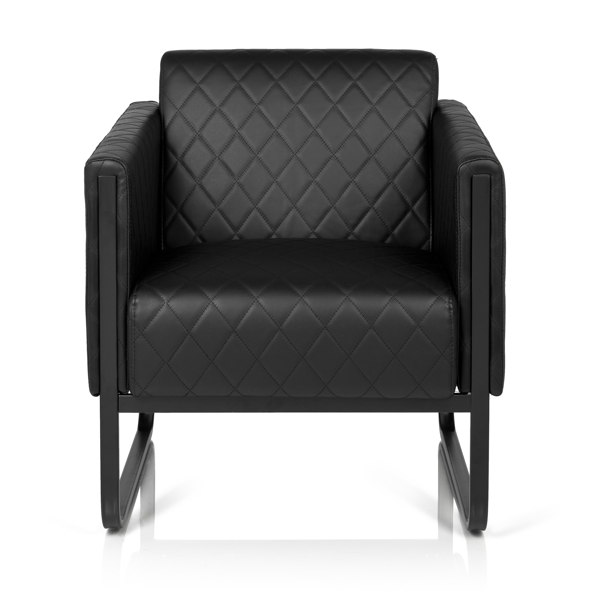 ARUBA Upholstered armchair Artificial leather Black