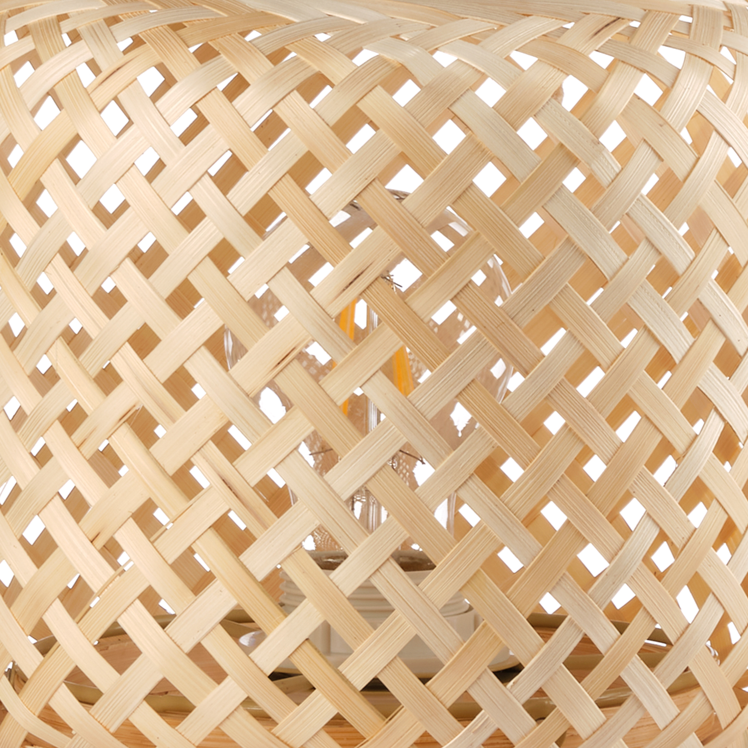 Bamboo Table Lamp 1-Light Bamboo Iron