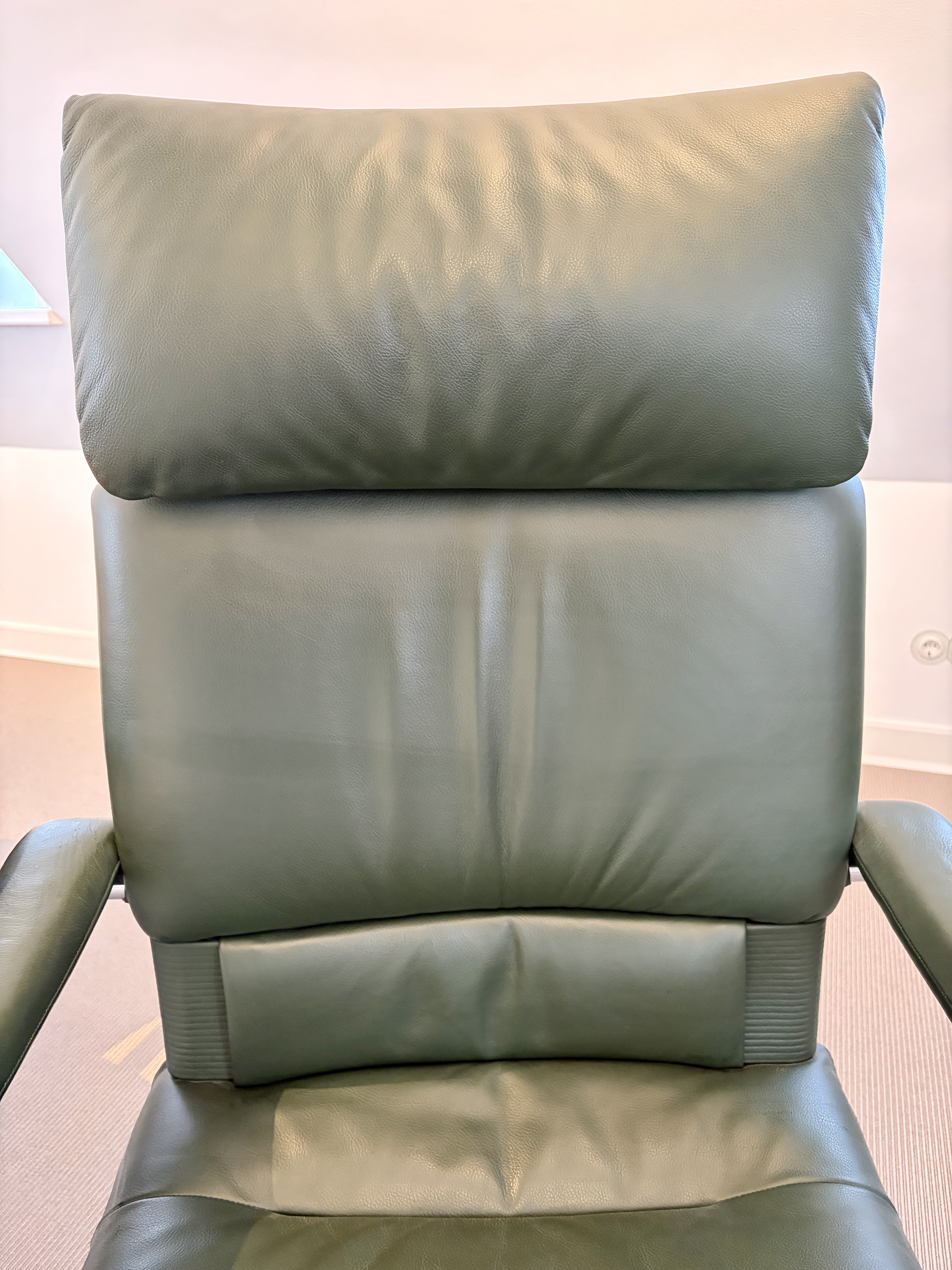 Bürostuhl Leder Dunkelgrün