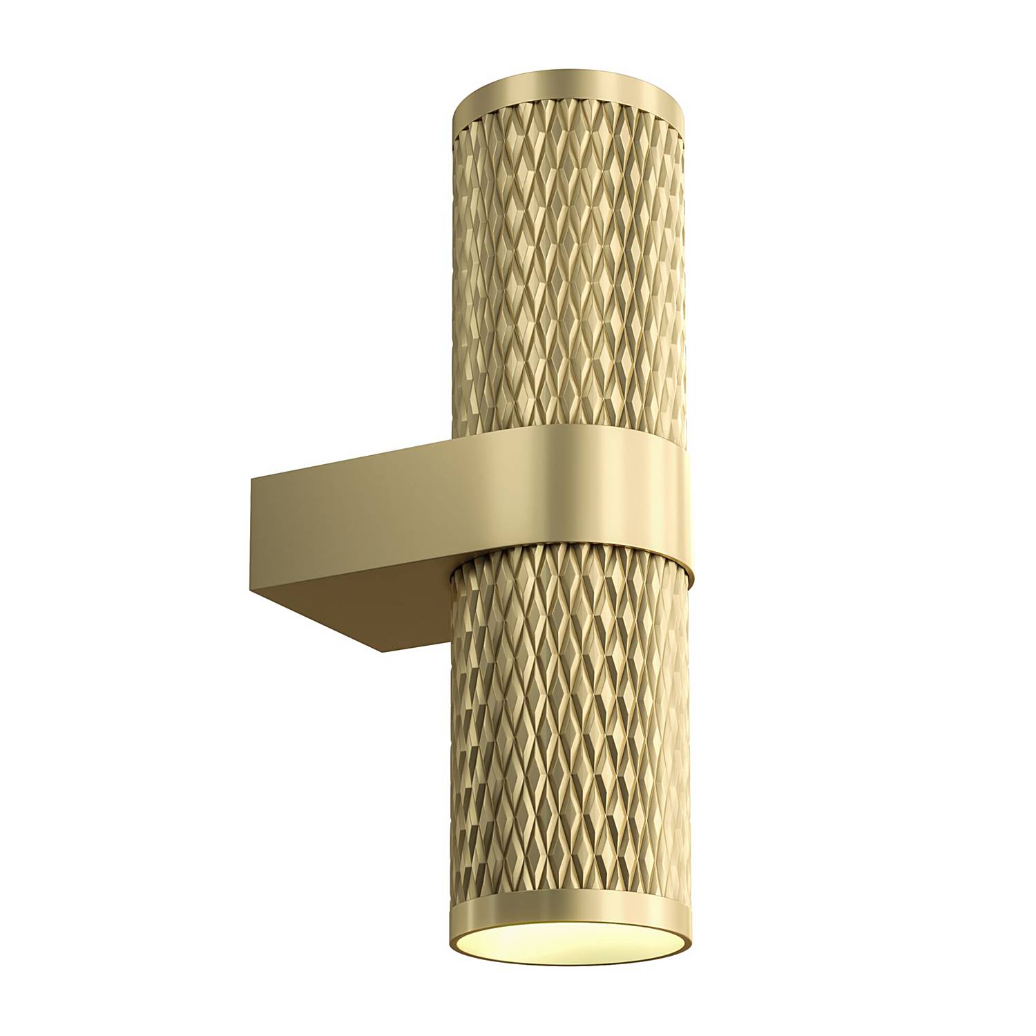 Wandleuchte Focusdesign Aluminium 2-flammig Gold