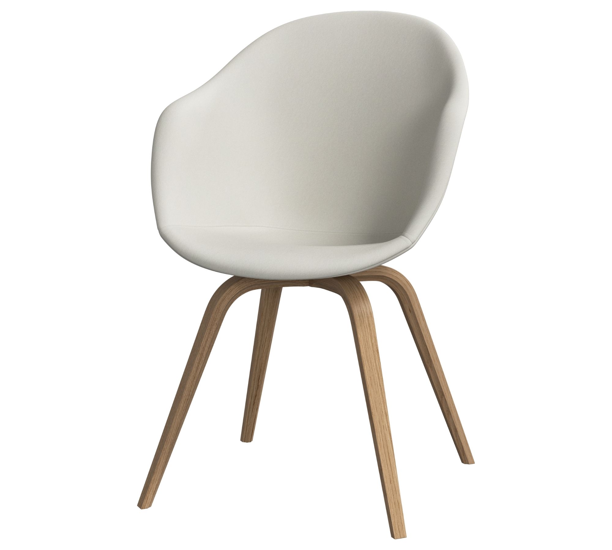 4x Hauge Esszimmerstühle Creme