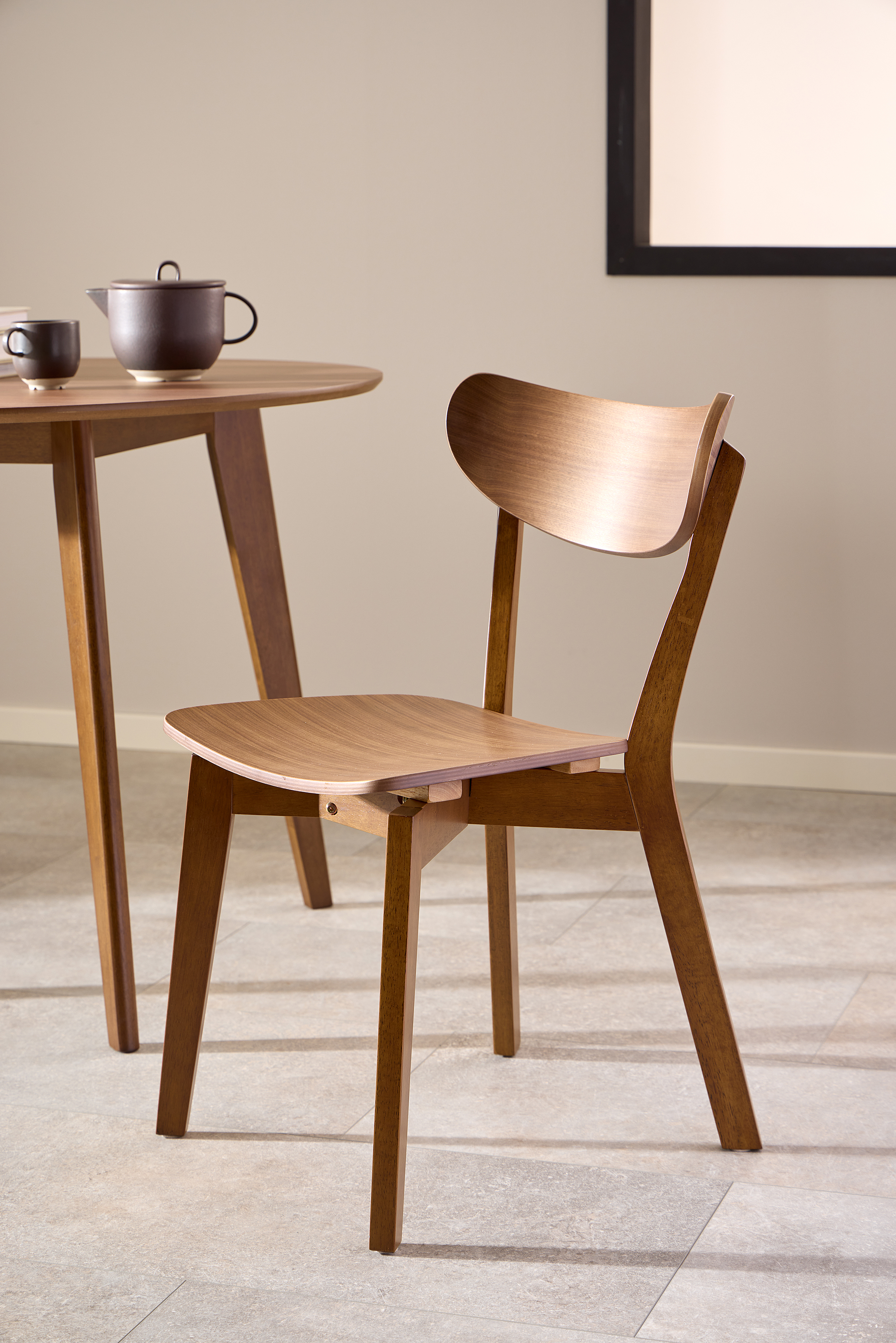 Rigby Esszimmerstuhl 2er-Set Walnuss