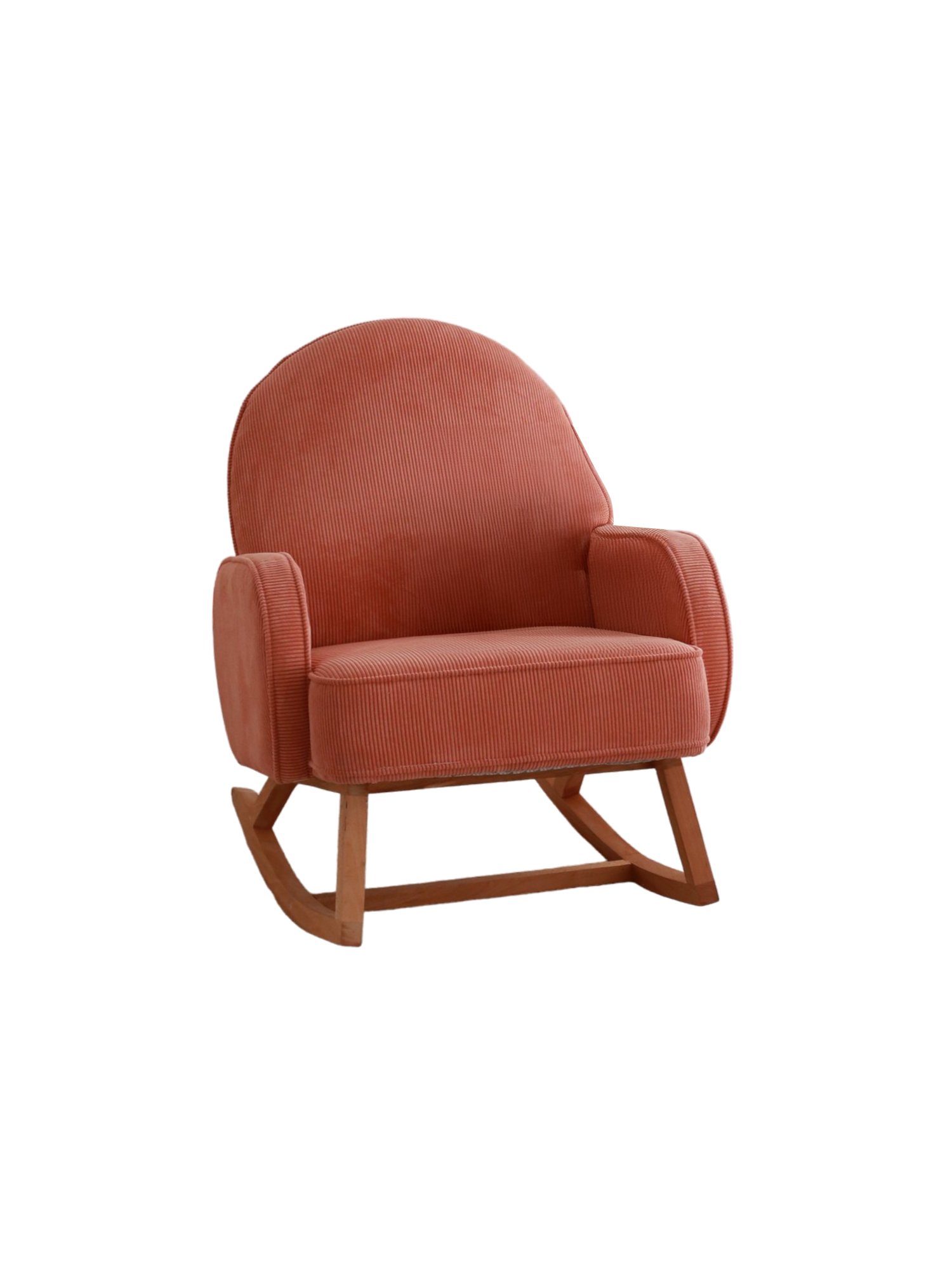 Yoko armchair velvet coral orange