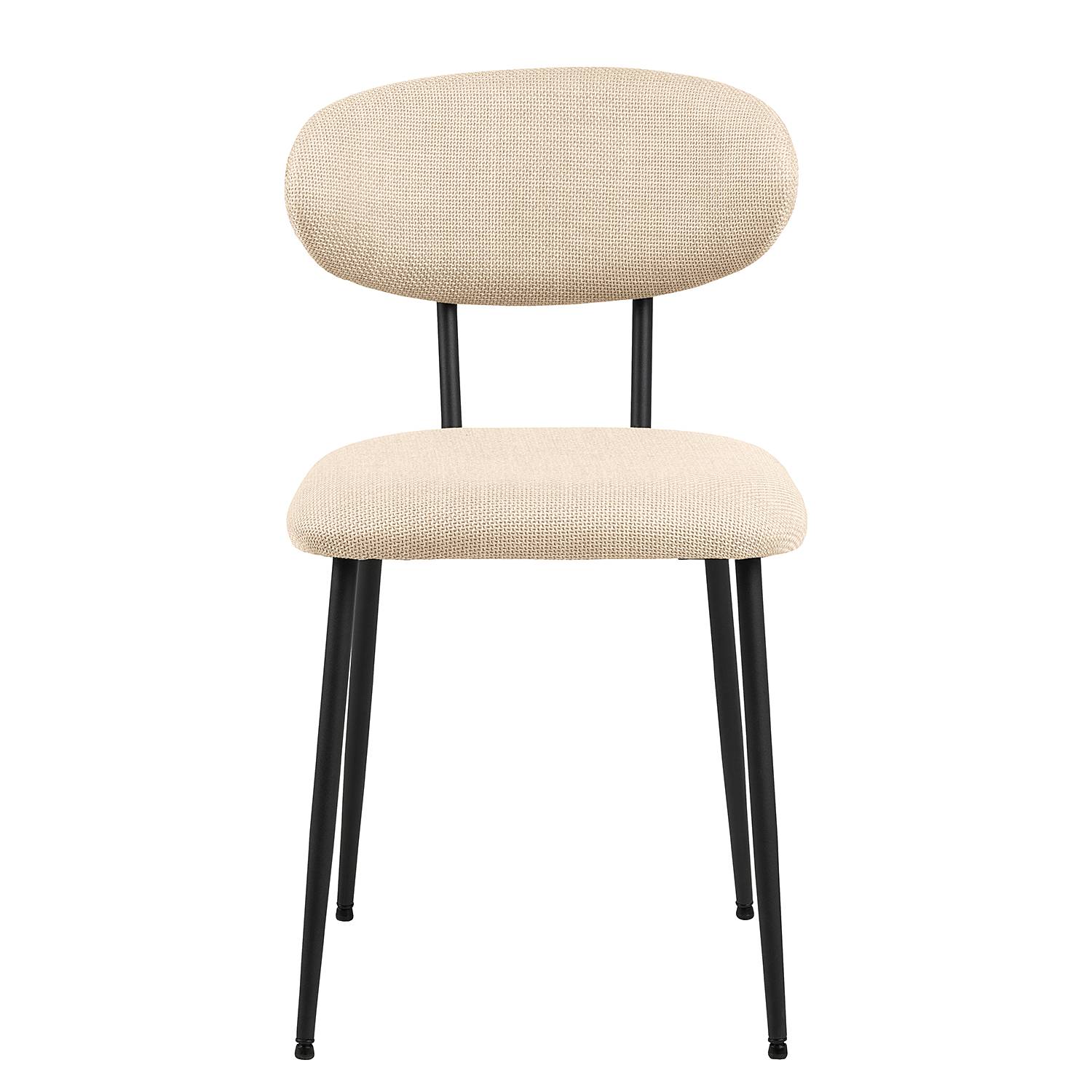 2x Esszimmerstuhl Almsted Strukturstoff Badia: Beige