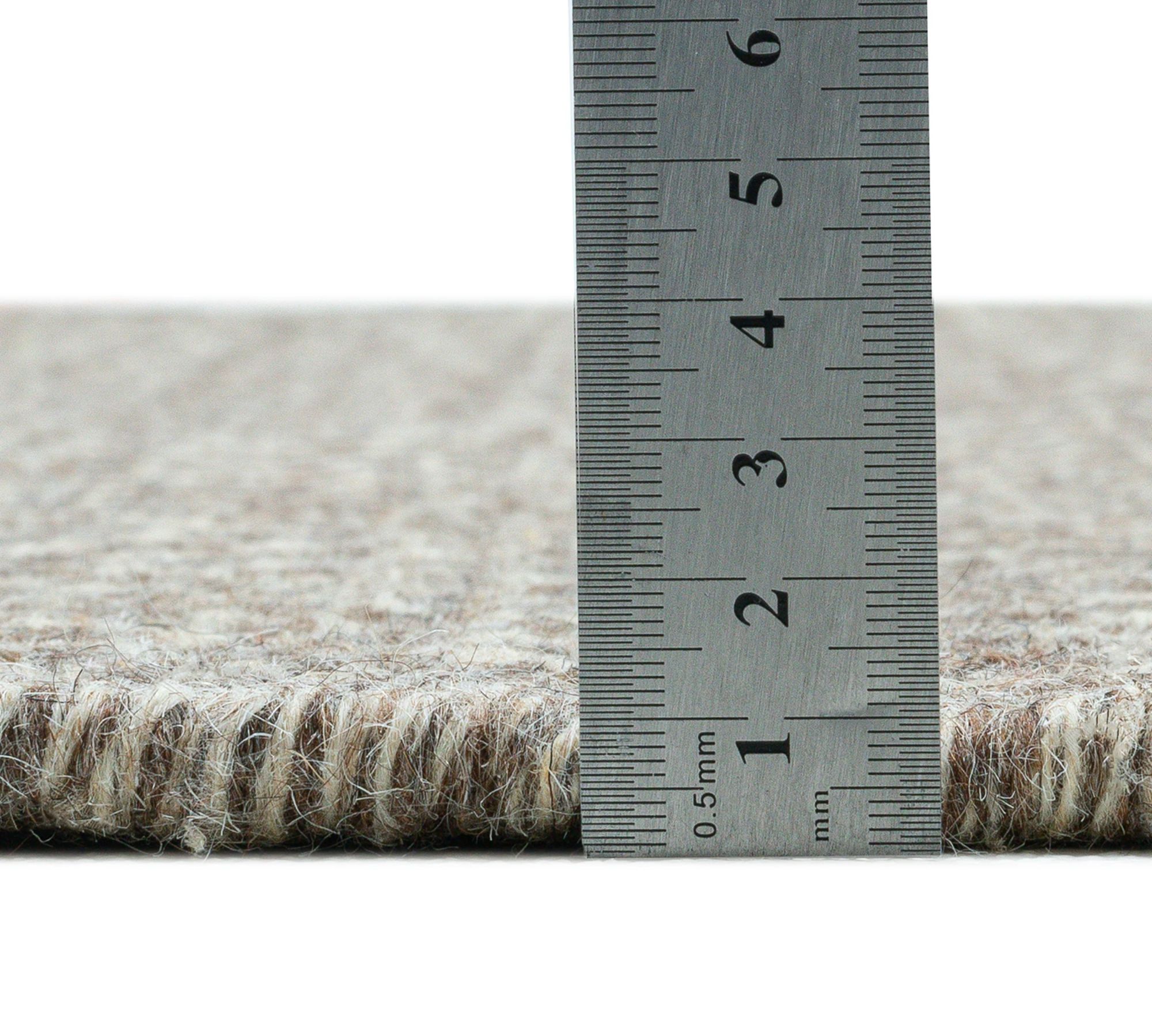 Wollteppich Schurwolle Natur 130 cm x 190 cm