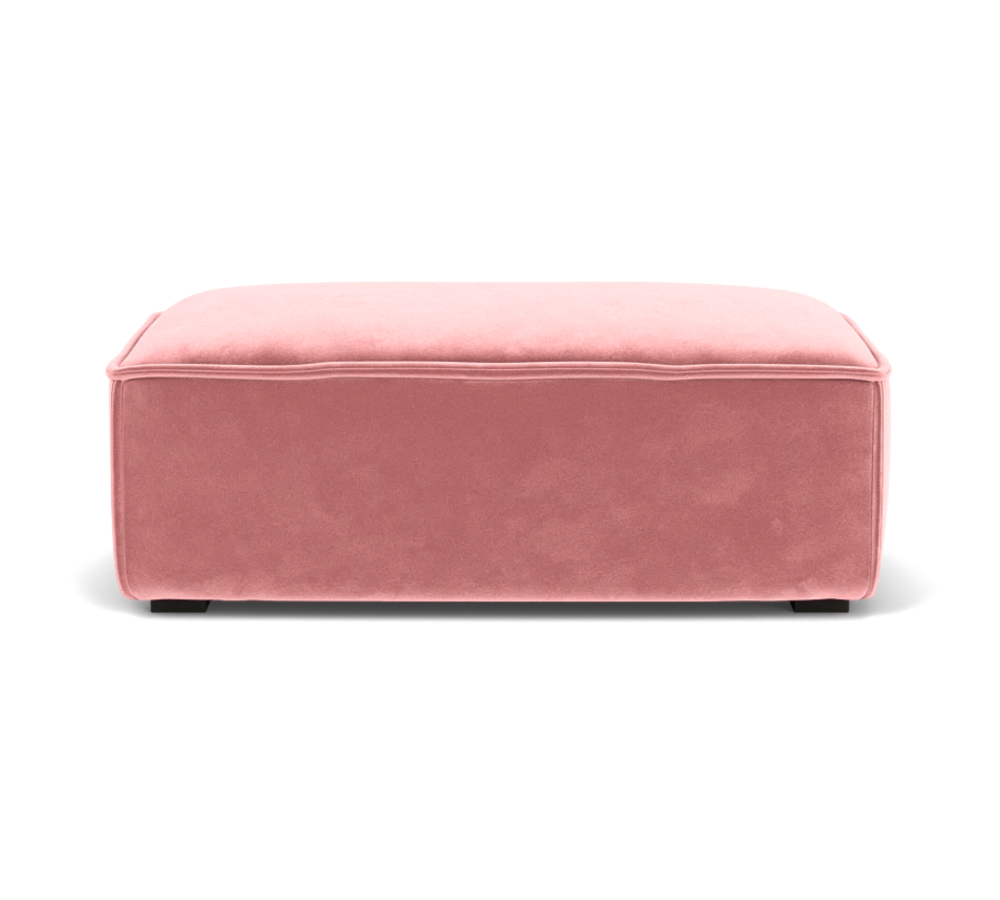 Daphne Fußhocker Modul Velour Lux Vintage Rosa