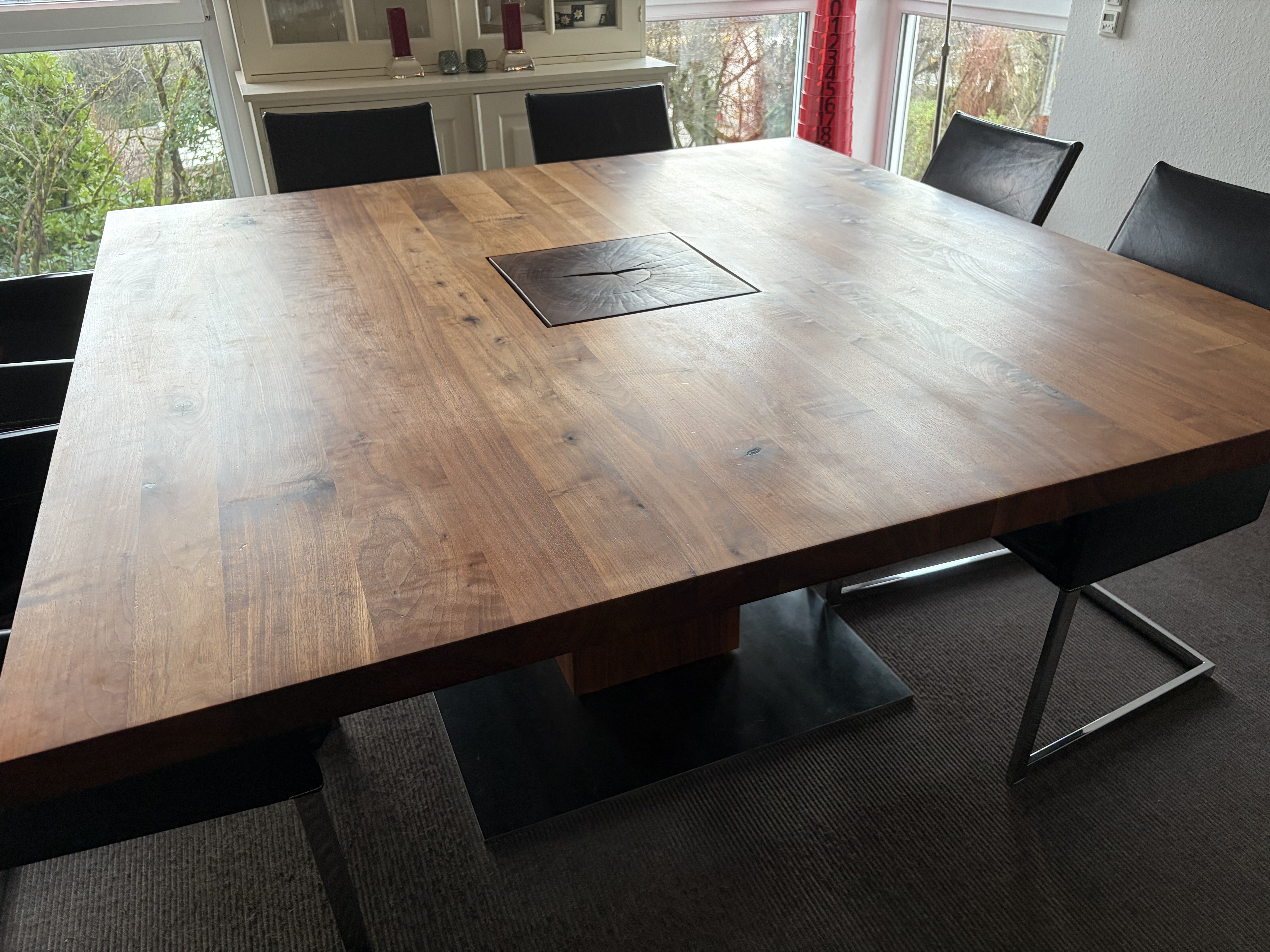 Boss Executive Quadrato Dining Table Wood Brown
