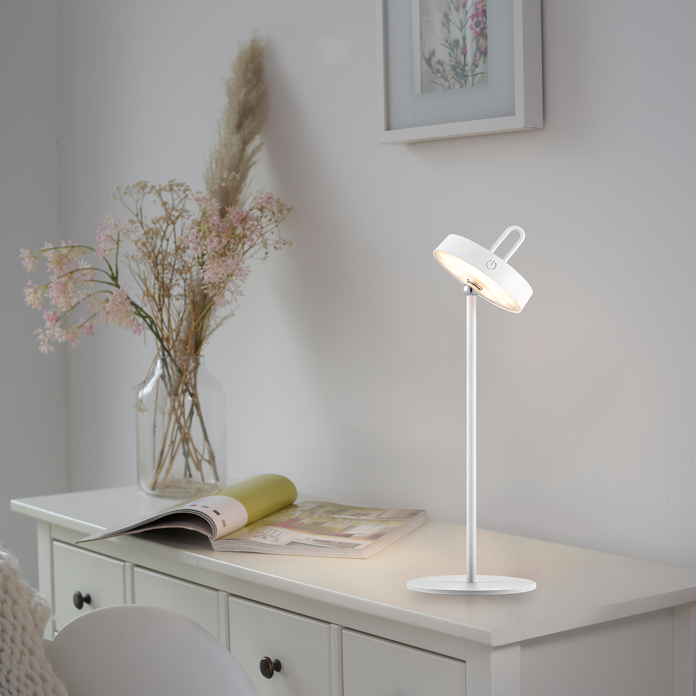 Amag LED Table Lamp Iron White 1-flame