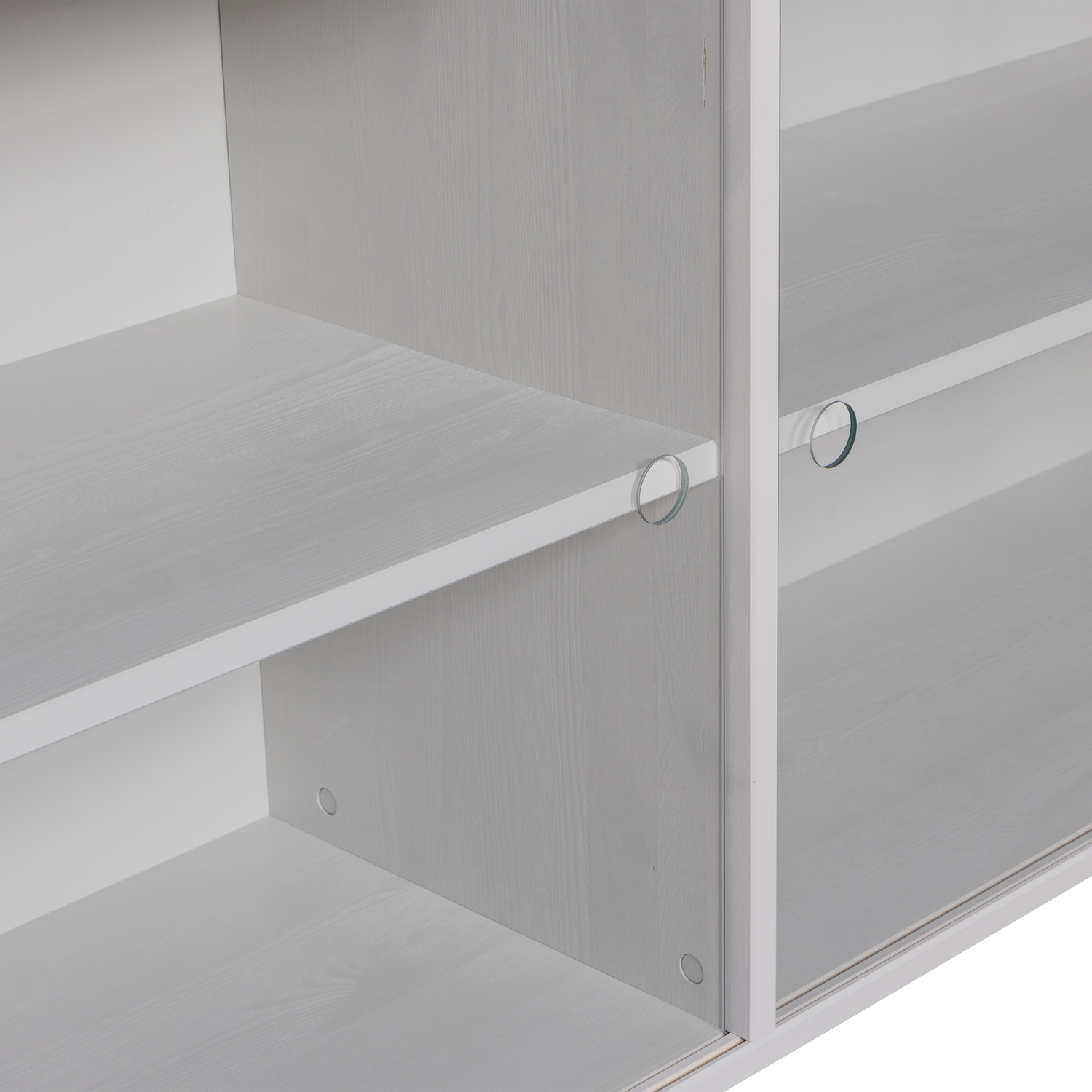 Klink Vitrine FSC Kiefernholz gehärtete Glasschiebetüren