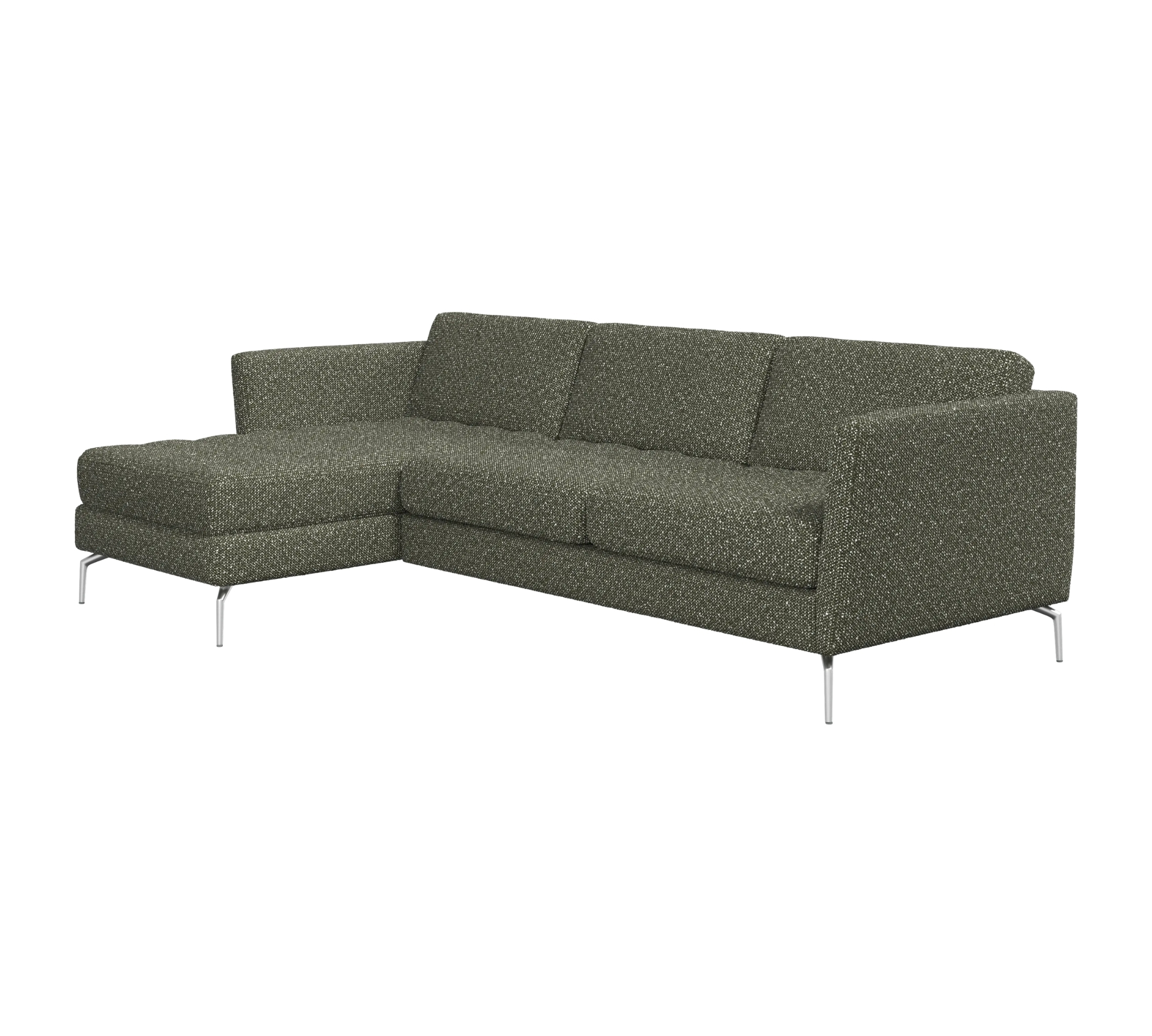 Osaka Sofa Récamiere Rechts Avellino-Stoff 3252 Grün