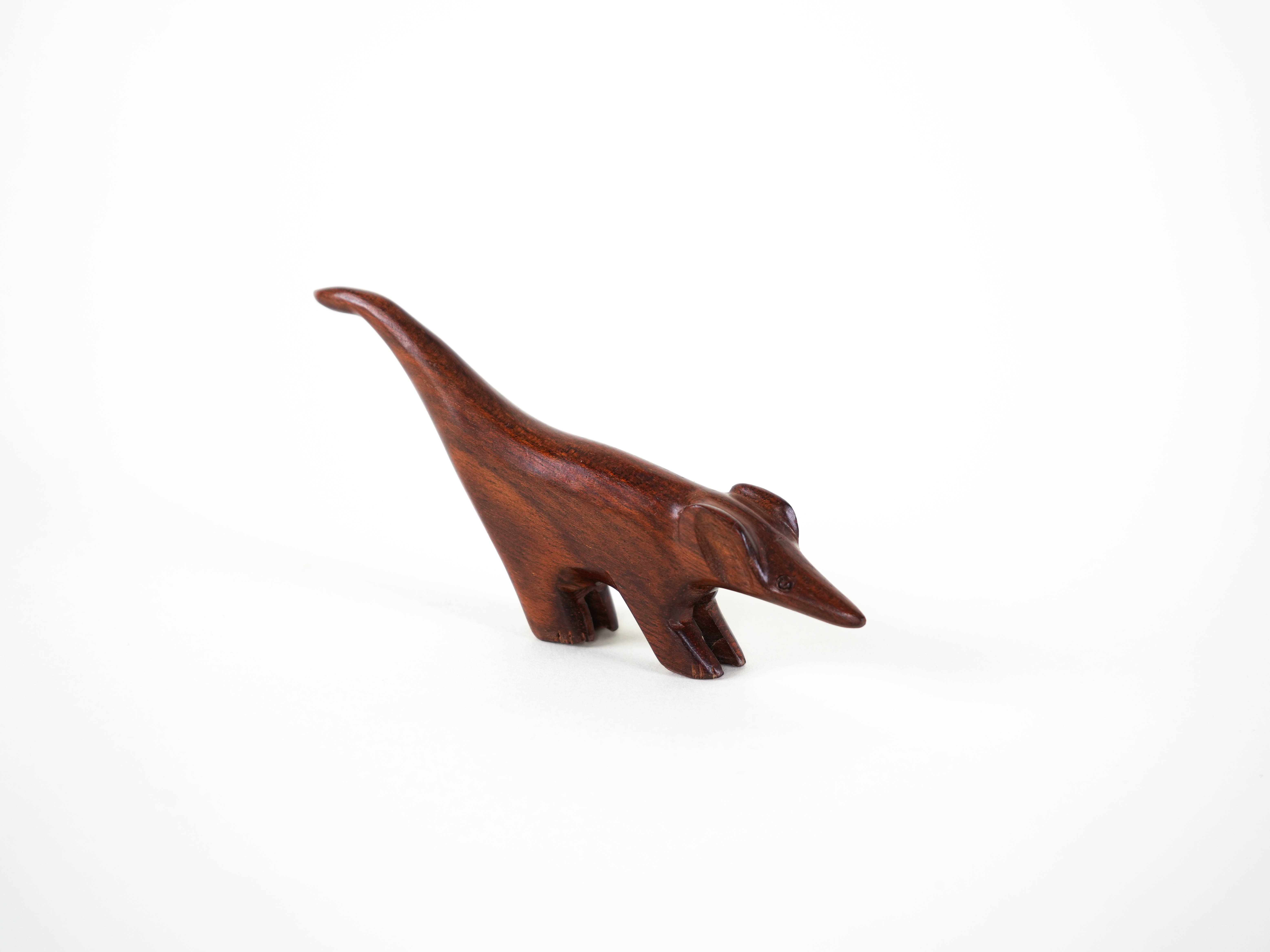 Animal figure teak wood 1970s