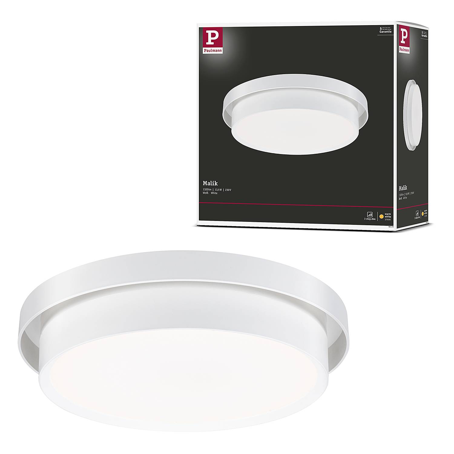 Ceiling lamp Malik White