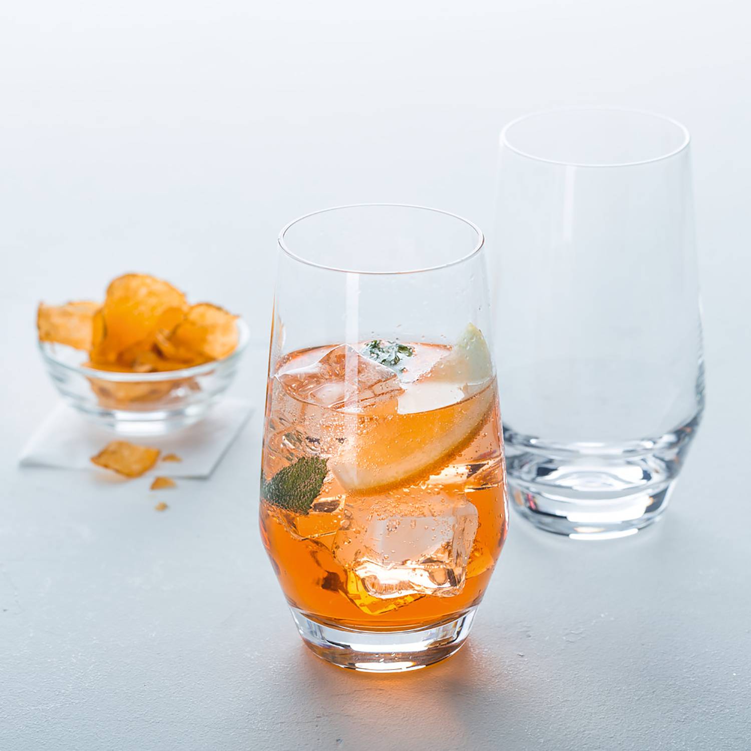 Puccini Drinking Glass Set of 6 Transparent 365 ml